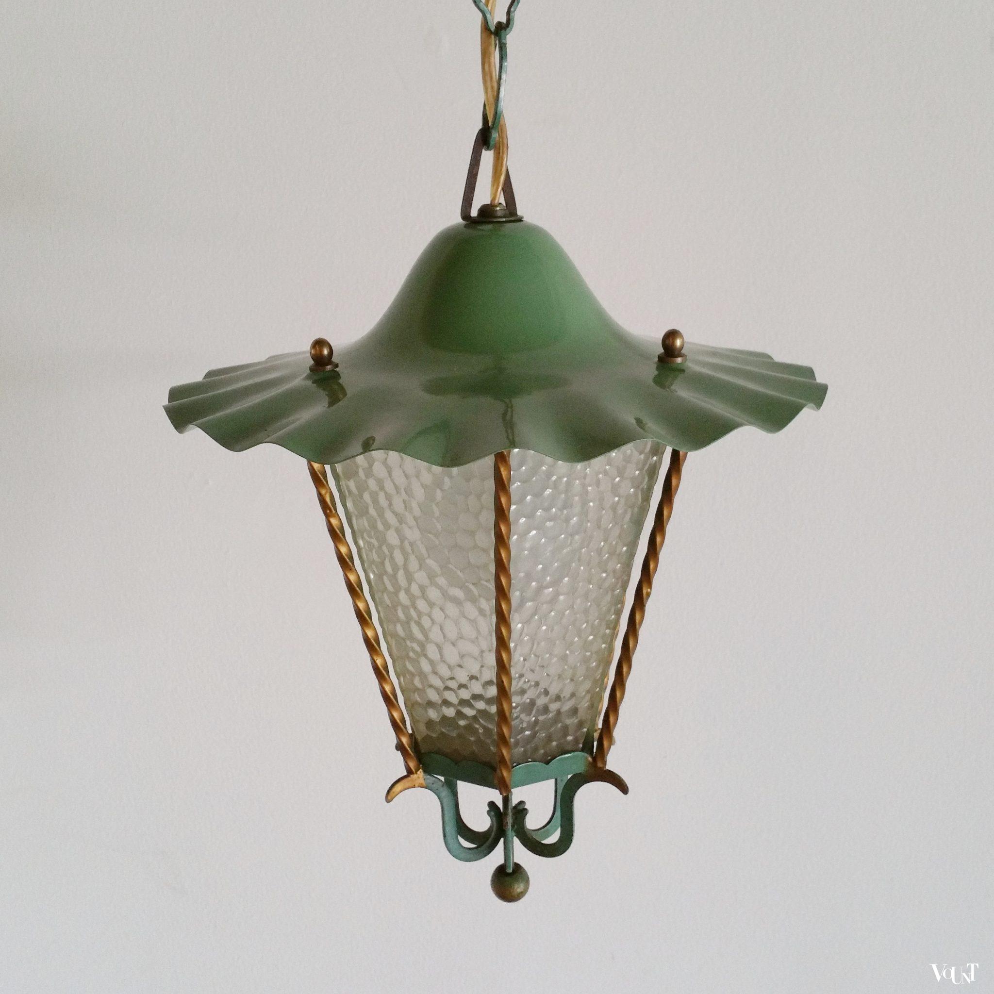 Groen jaren '50 hallampje