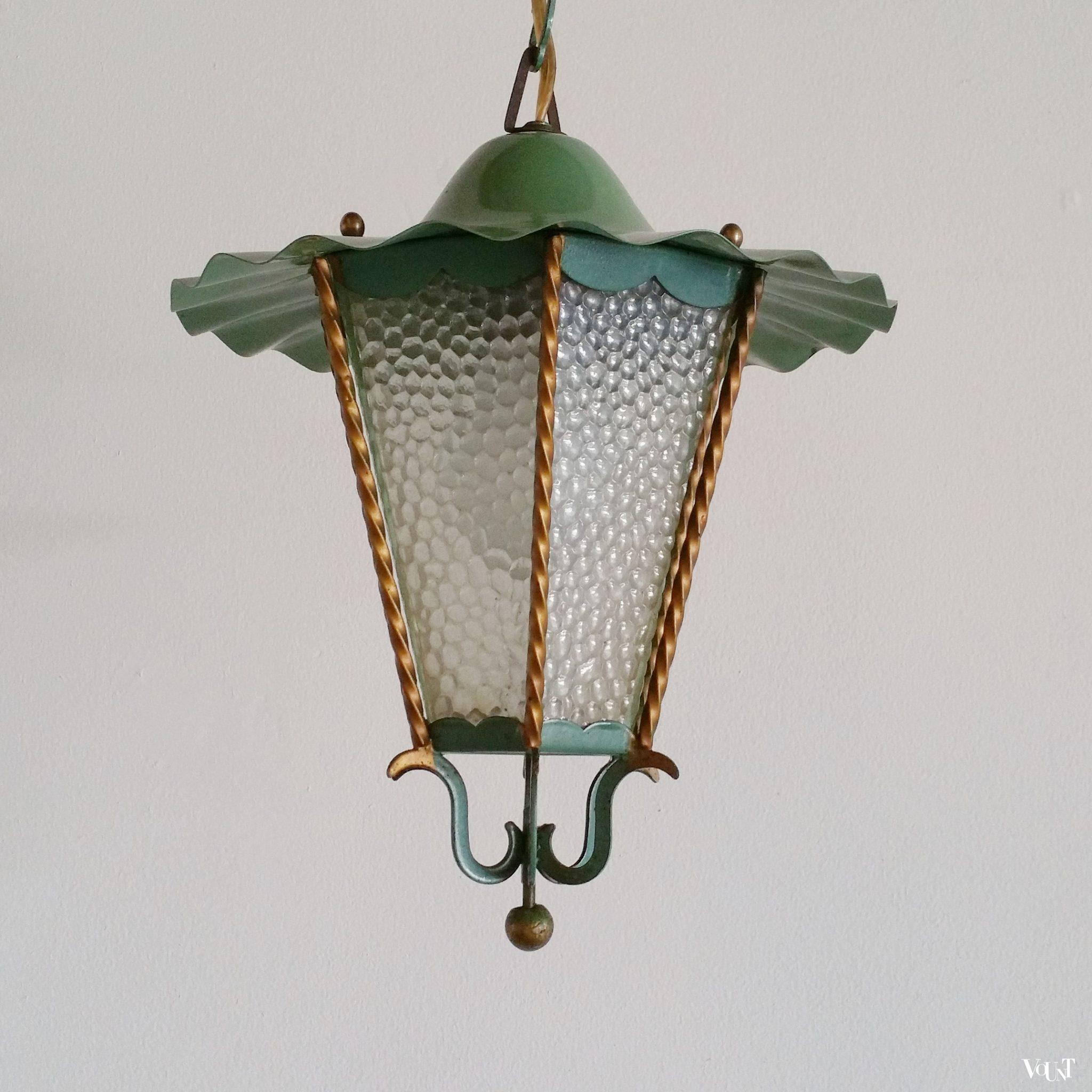 Groen jaren '50 hallampje