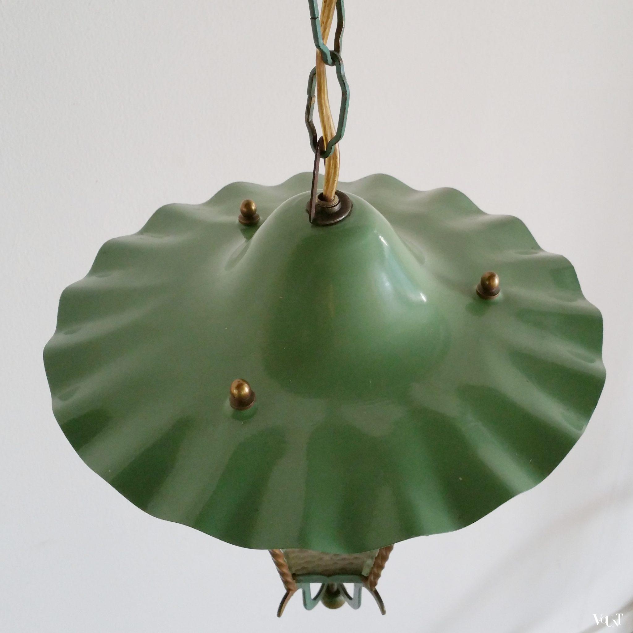 Groen jaren '50 hallampje