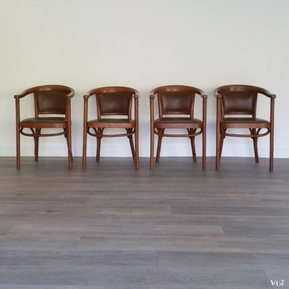 Set van 4 Thonet stoelen A968F, jaren '30