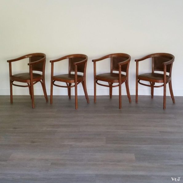 Set van 4 Thonet stoelen A968F, jaren '30