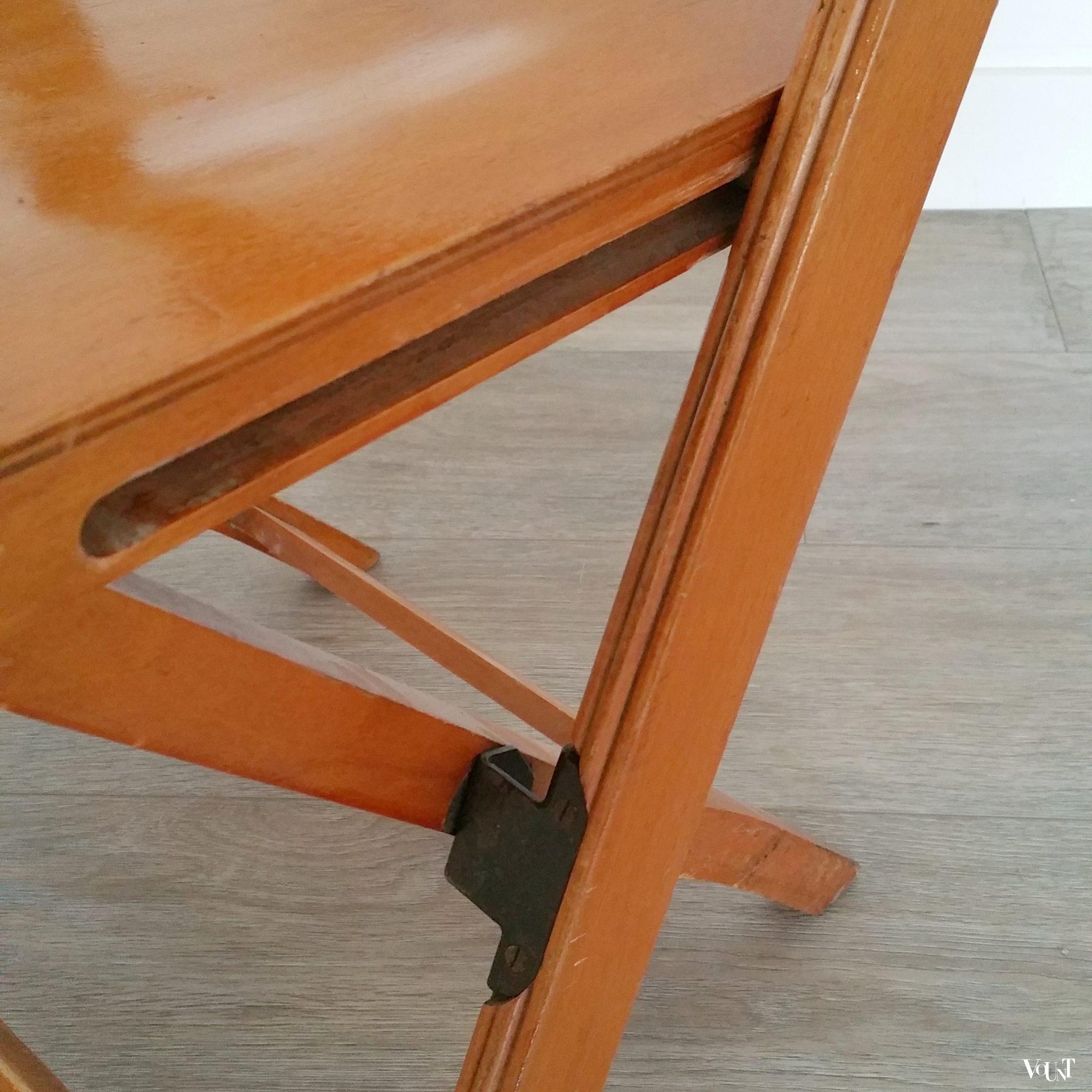 Deense vintage plywood klapstoel, ca. jaren '60
