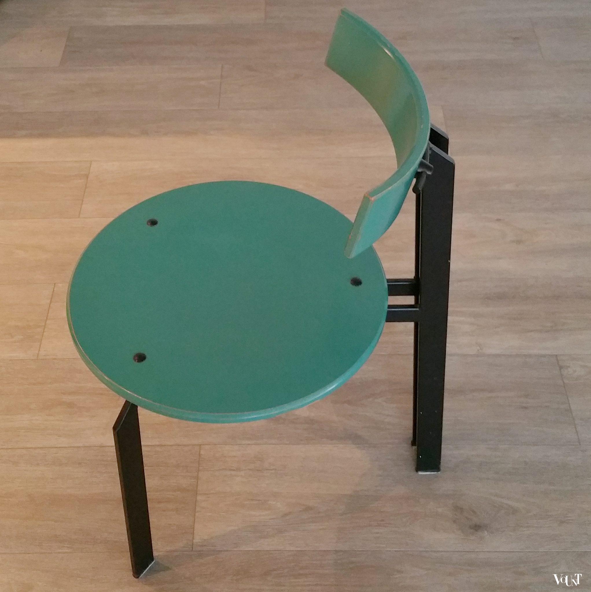 Set van 4 Memphis-stijl stoelen, jaren '80