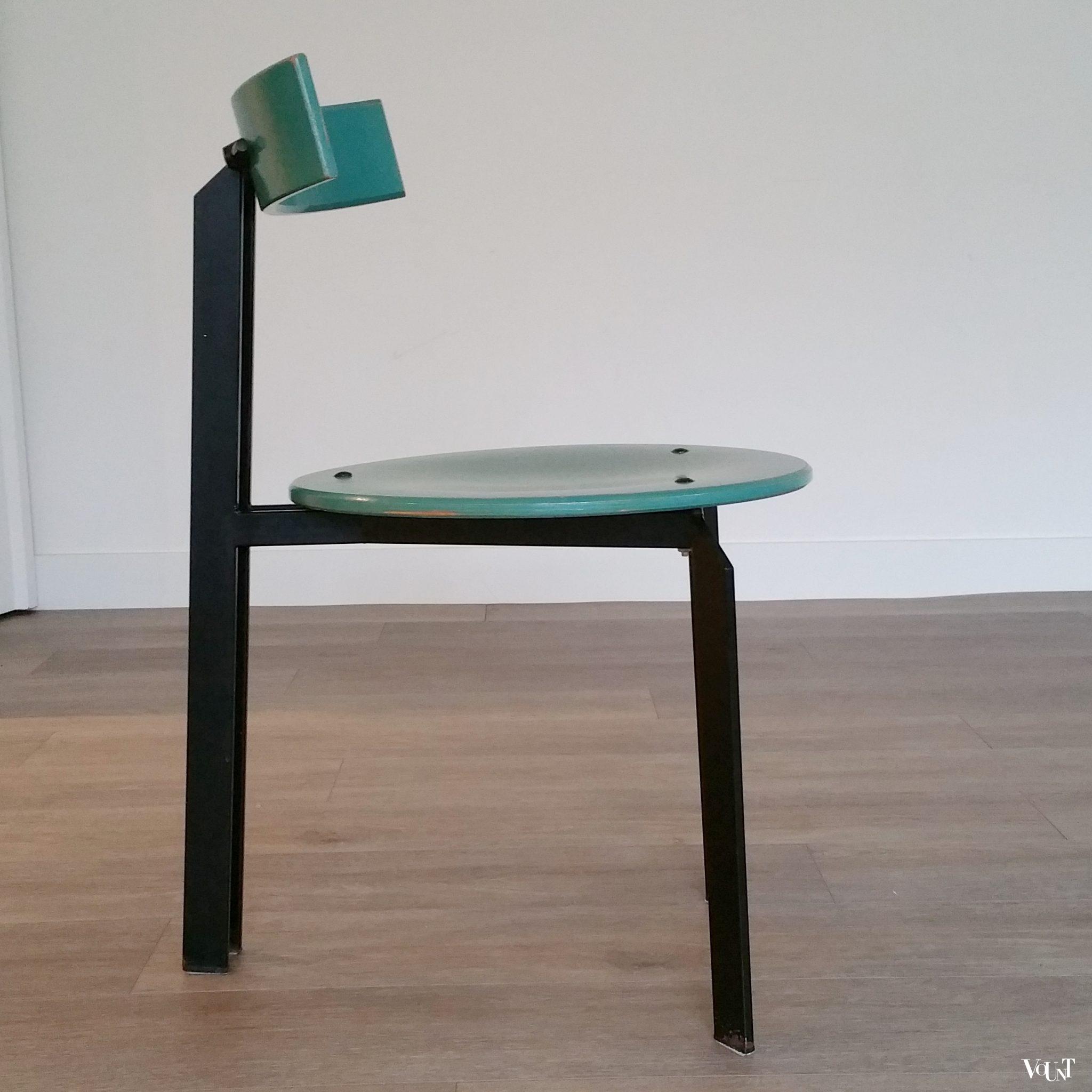 Set van 4 Memphis-stijl stoelen, jaren '80