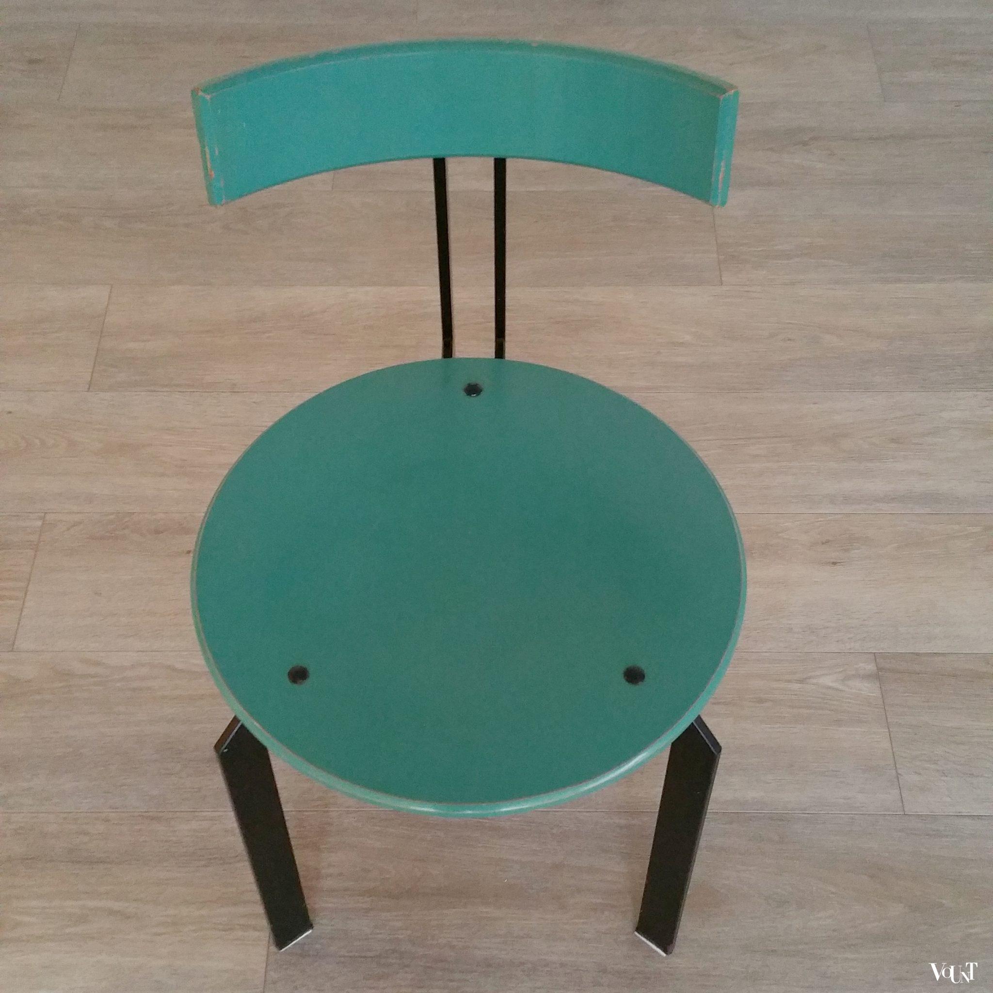 Set van 4 Memphis-stijl stoelen, jaren '80