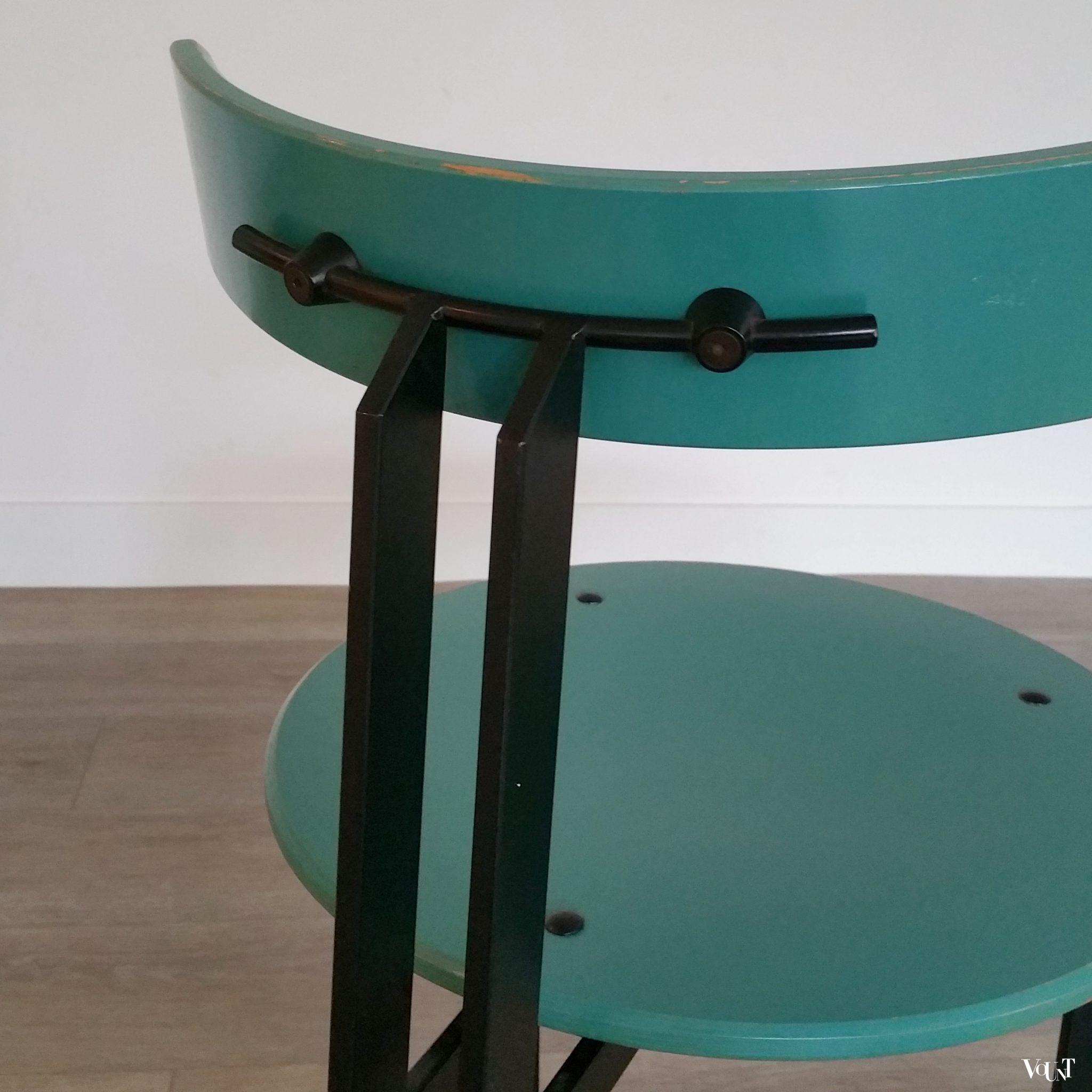 Set van 4 Memphis-stijl stoelen, jaren '80