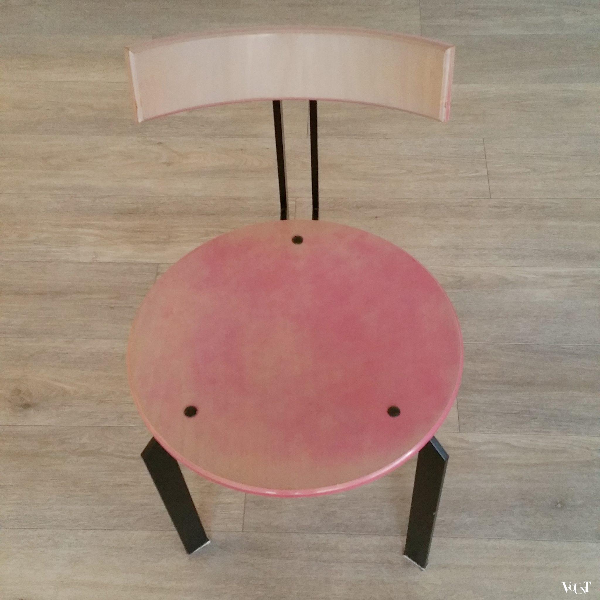 Set van 4 Memphis-stijl stoelen, jaren '80