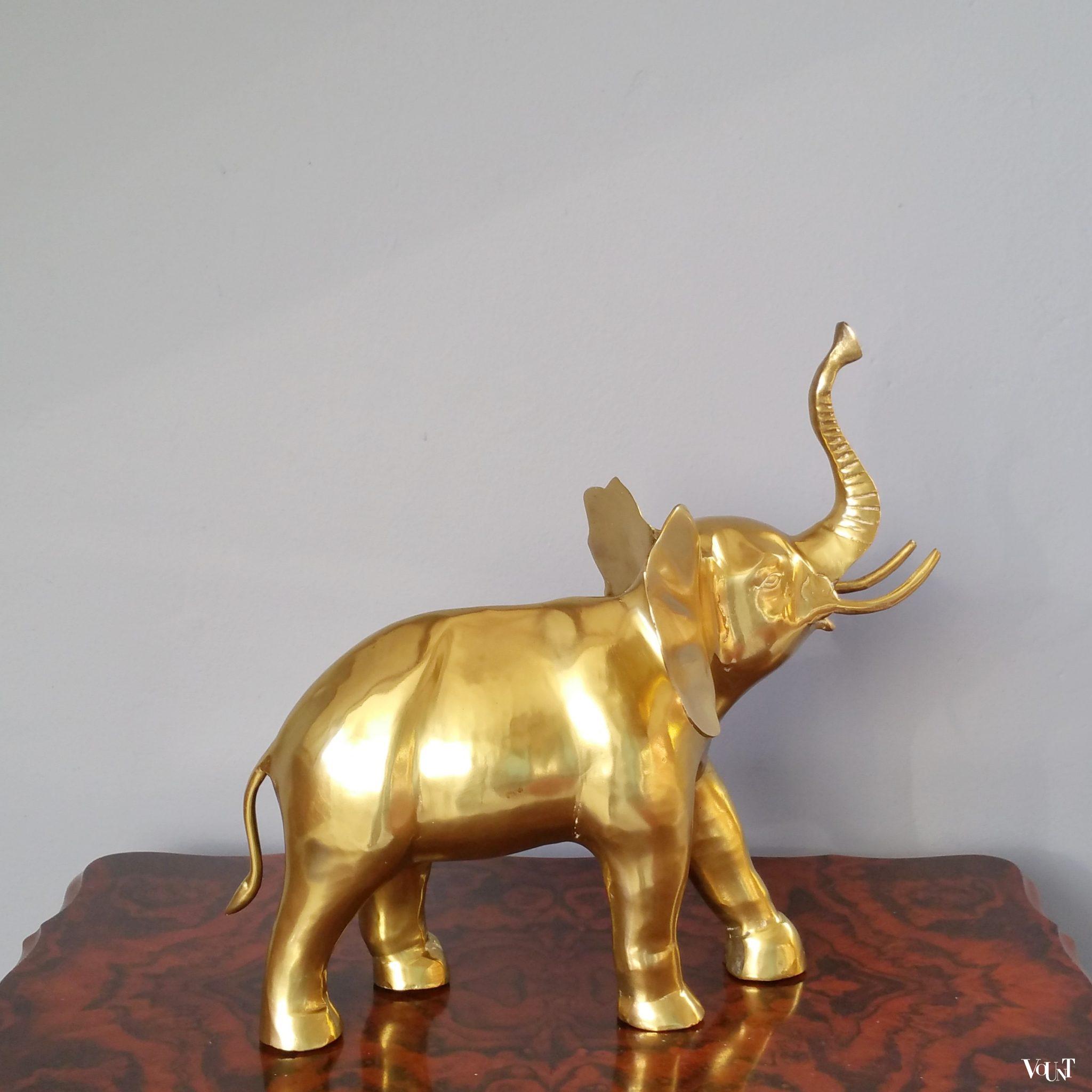 Vintage messing olifant, jaren '70