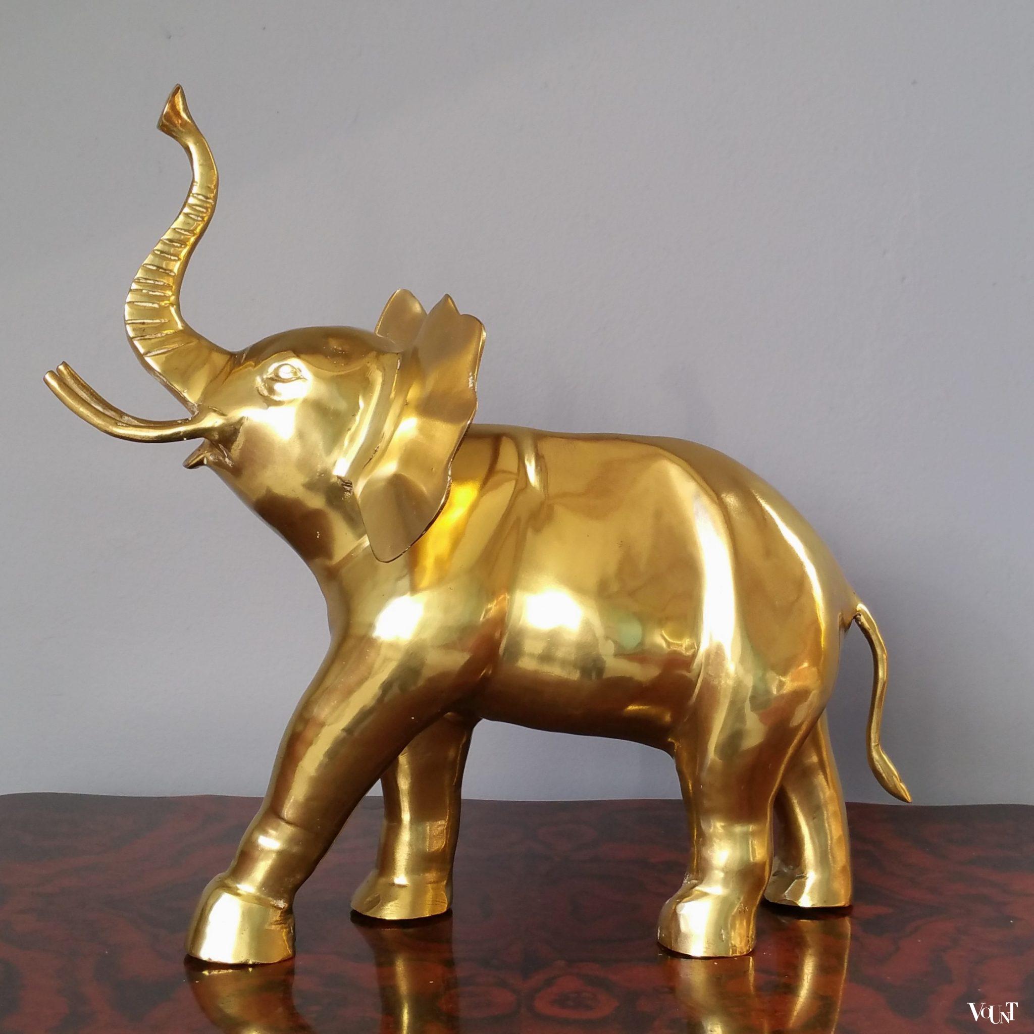 Vintage messing olifant, jaren '70