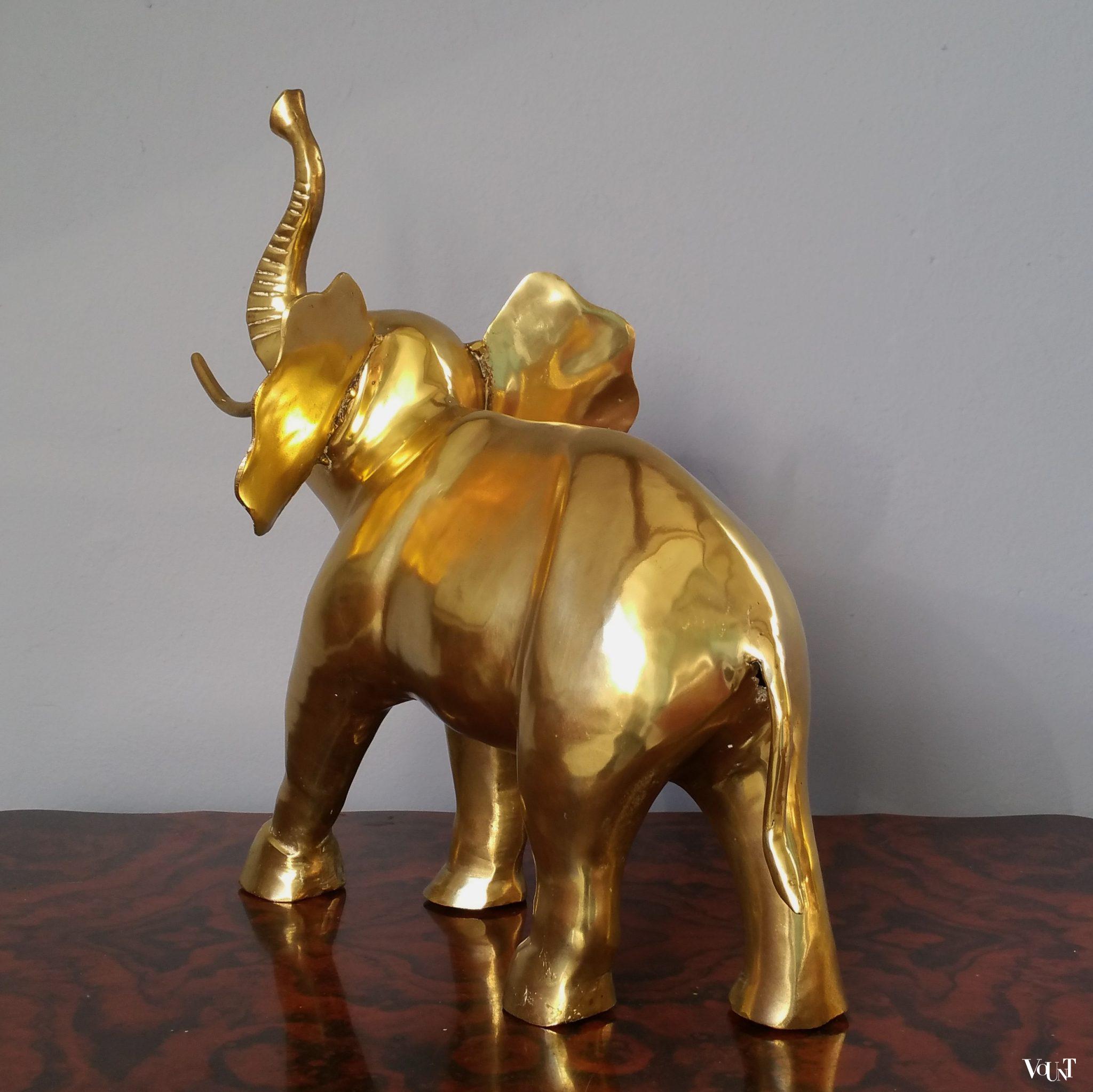 Vintage messing olifant, jaren '70
