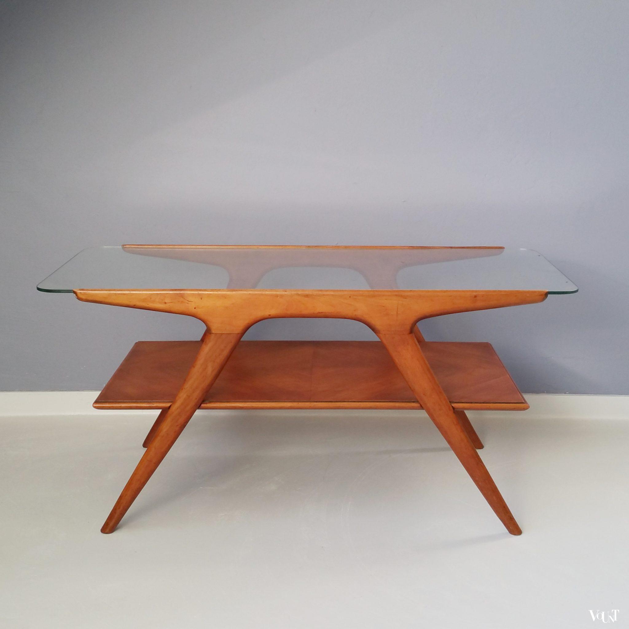 geboren Lauw Rondlopen Salontafel Cesare Lacca voor Cassina, jaren '50