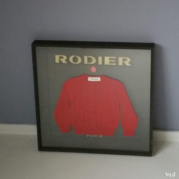 Vintage display Rodier Paris, jaren '70