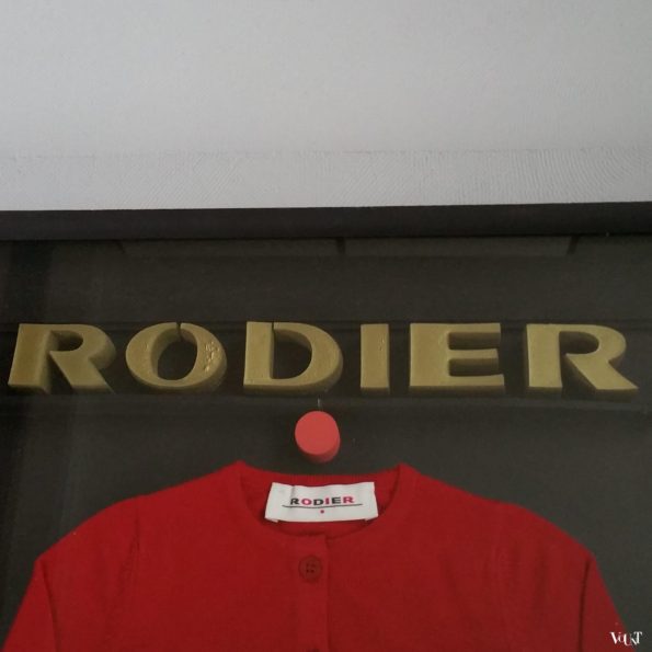 Vintage display Rodier Paris, jaren '70