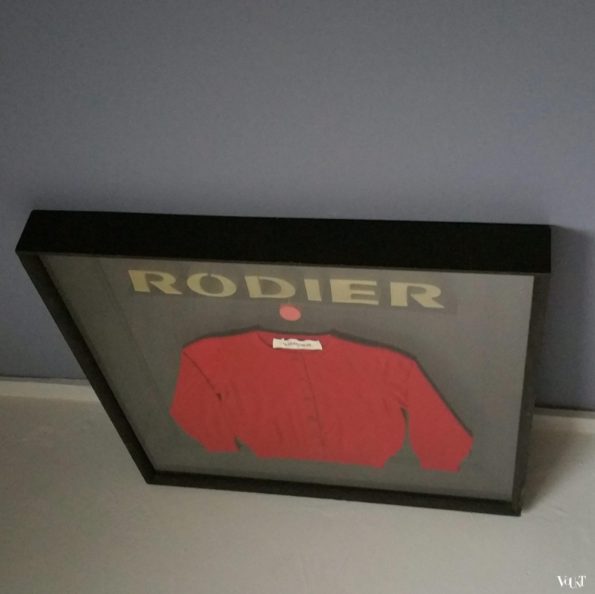 Vintage display Rodier Paris, jaren '70