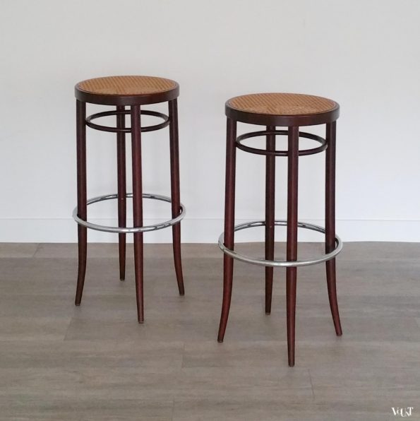 Set van 2 Thonet 204 RH barkrukken, jaren '70