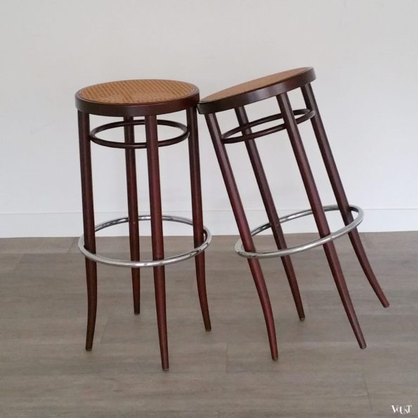 Set van 2 Thonet 204 RH barkrukken, jaren '70