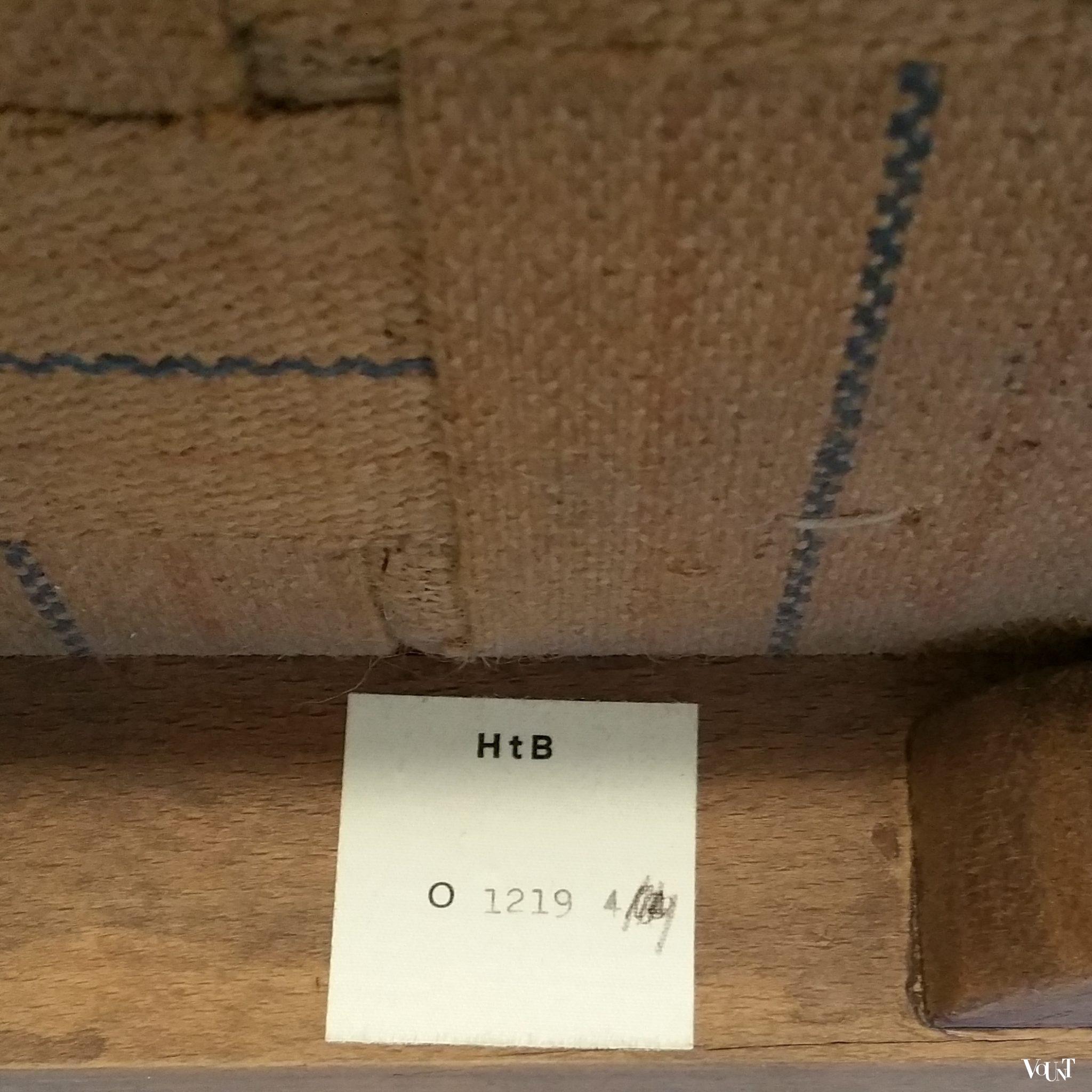 Set van 5 antieke eettafelstoelen met florale stof (Paleis Huis ten Bosch)