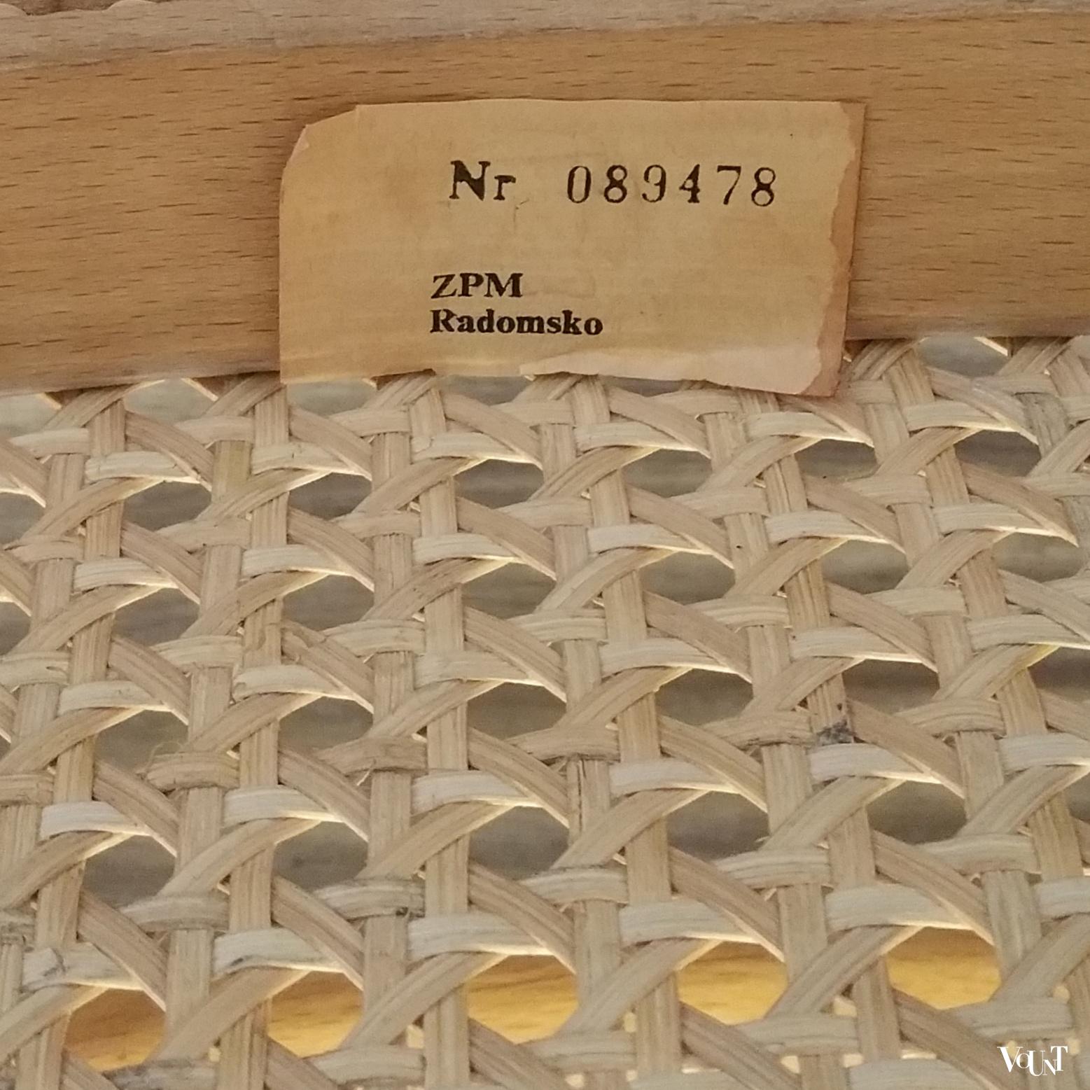 Set van 4 beukenhouten bentwood stoelen, ZPM Radomsko, jaren '70