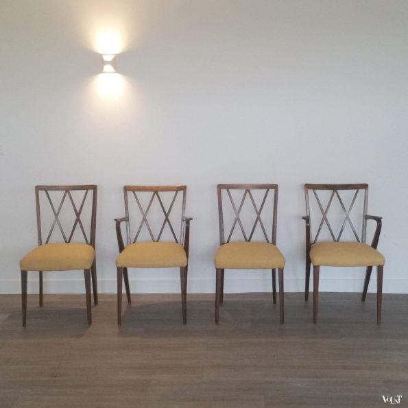 Set van 4 Poly Z eettafelstoelen,  A.A. Patijn voor Zijlstra Joure, jaren '50
