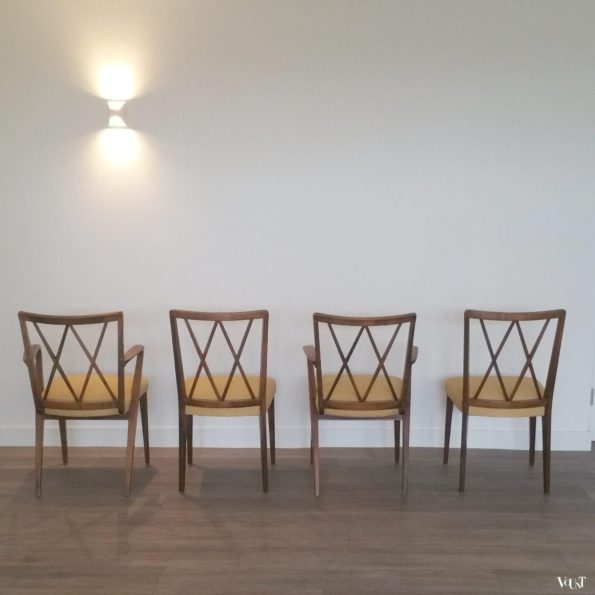Set van 4 Poly Z eettafelstoelen,  A.A. Patijn voor Zijlstra Joure, jaren '50