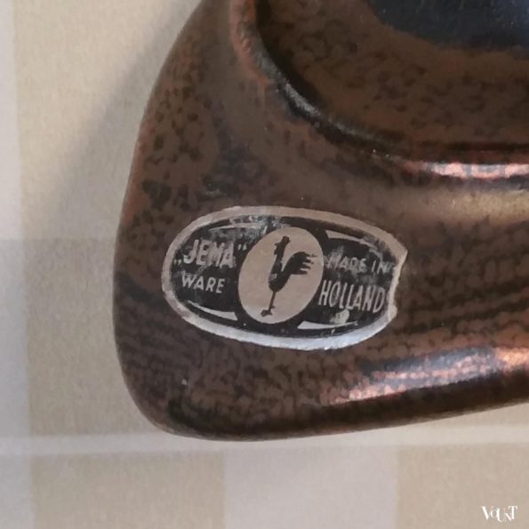 Wanddecoratie keramisch vrouwenhoofd, Jema Holland, jaren '50