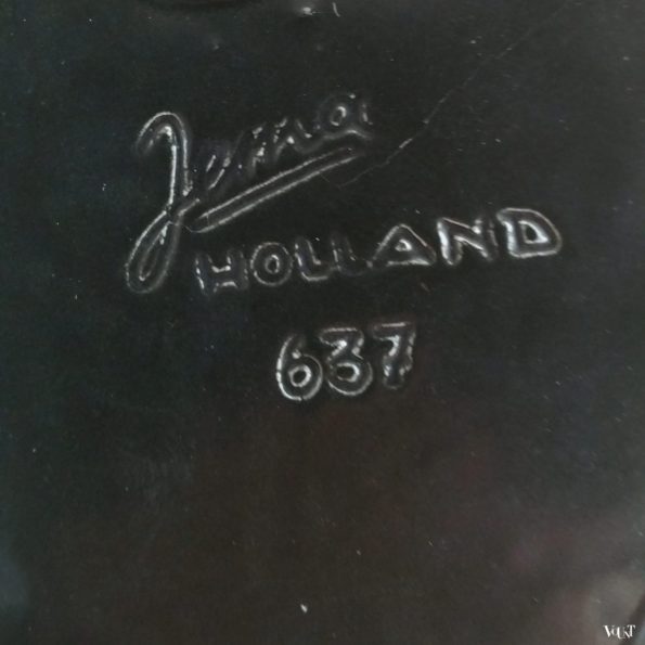 Wanddecoratie keramisch vrouwenhoofd, Jema Holland, jaren '50