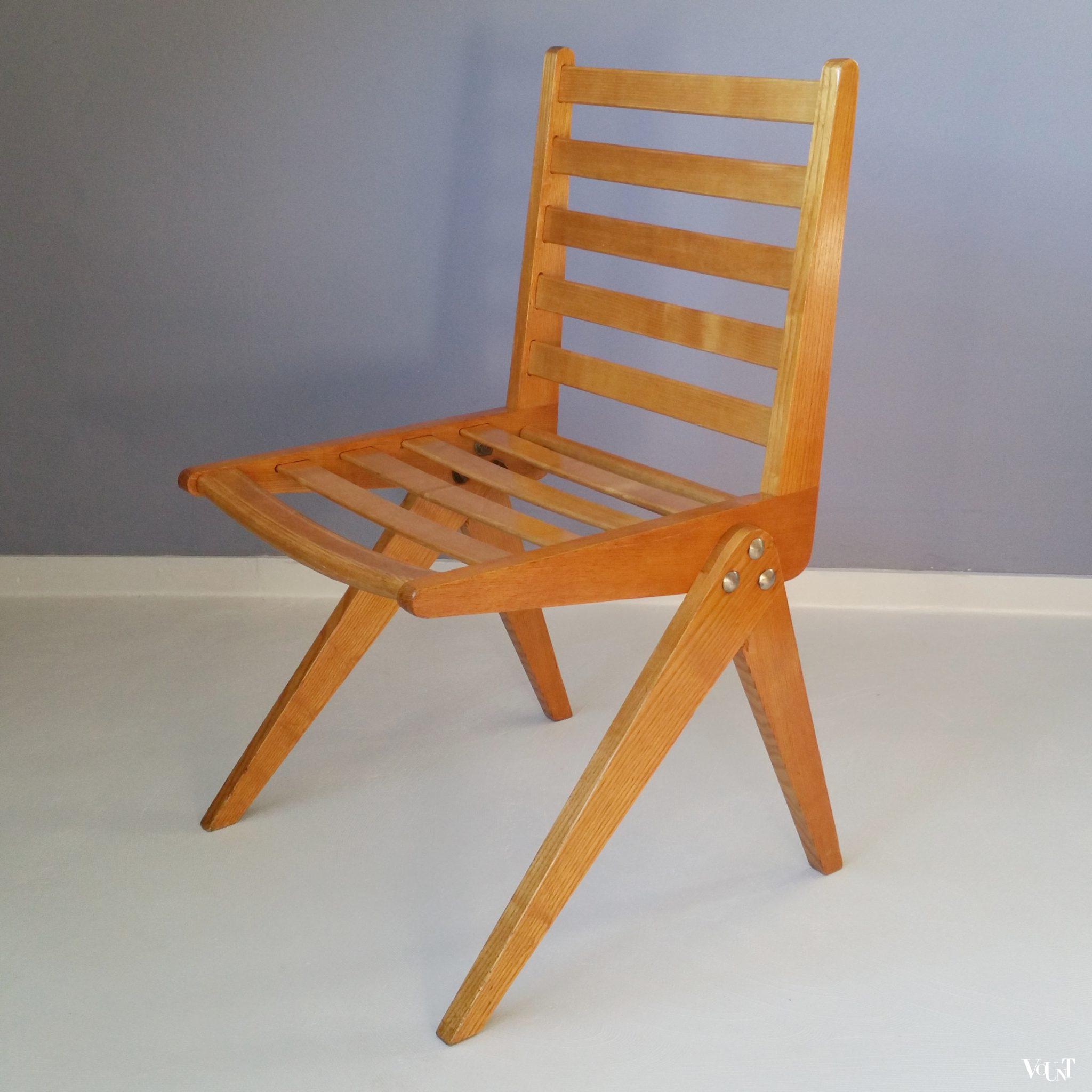 Compas stoel, Pierre Jeanneret en Charlotte Perriand, jaren '40