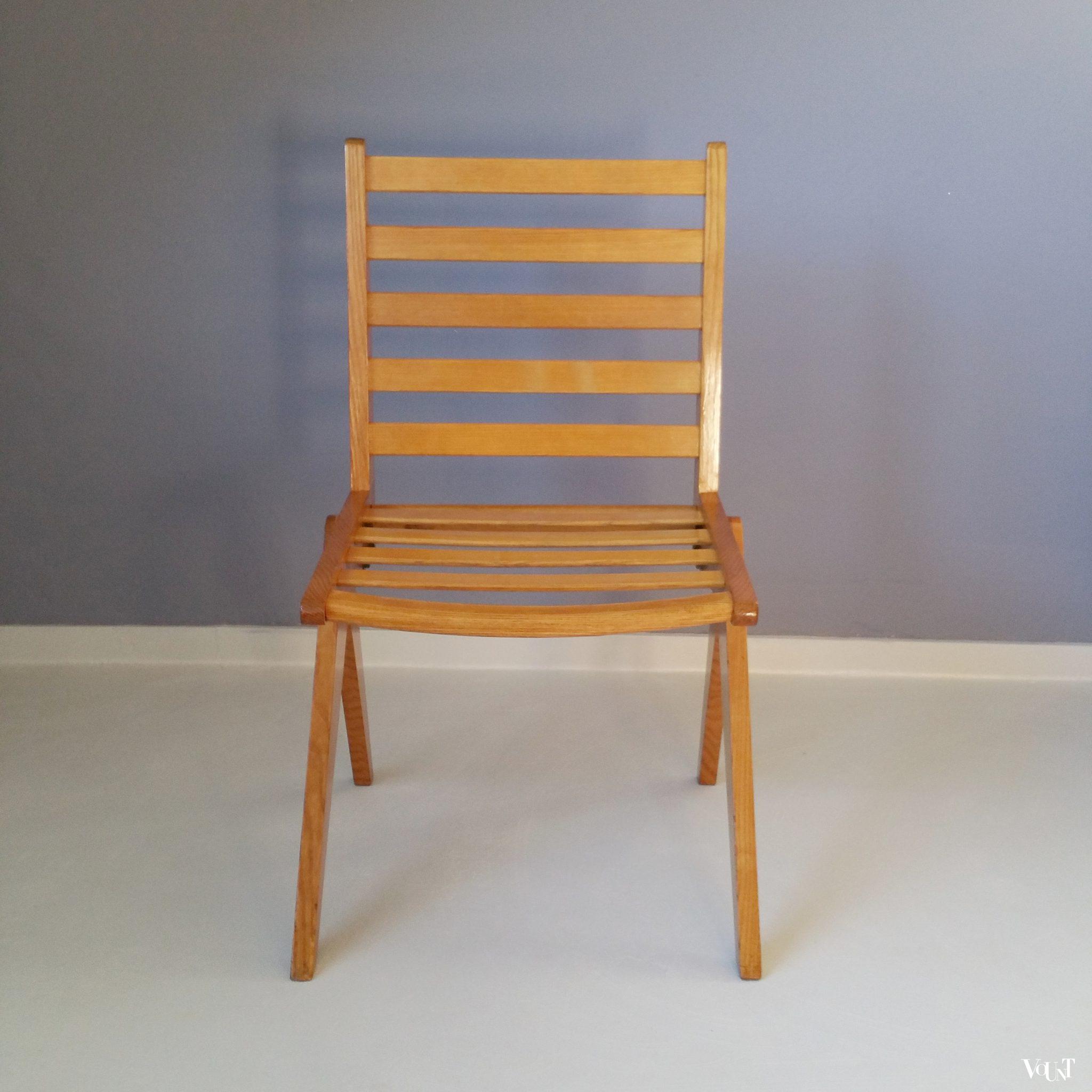 Compas stoel, Pierre Jeanneret en Charlotte Perriand, jaren '40