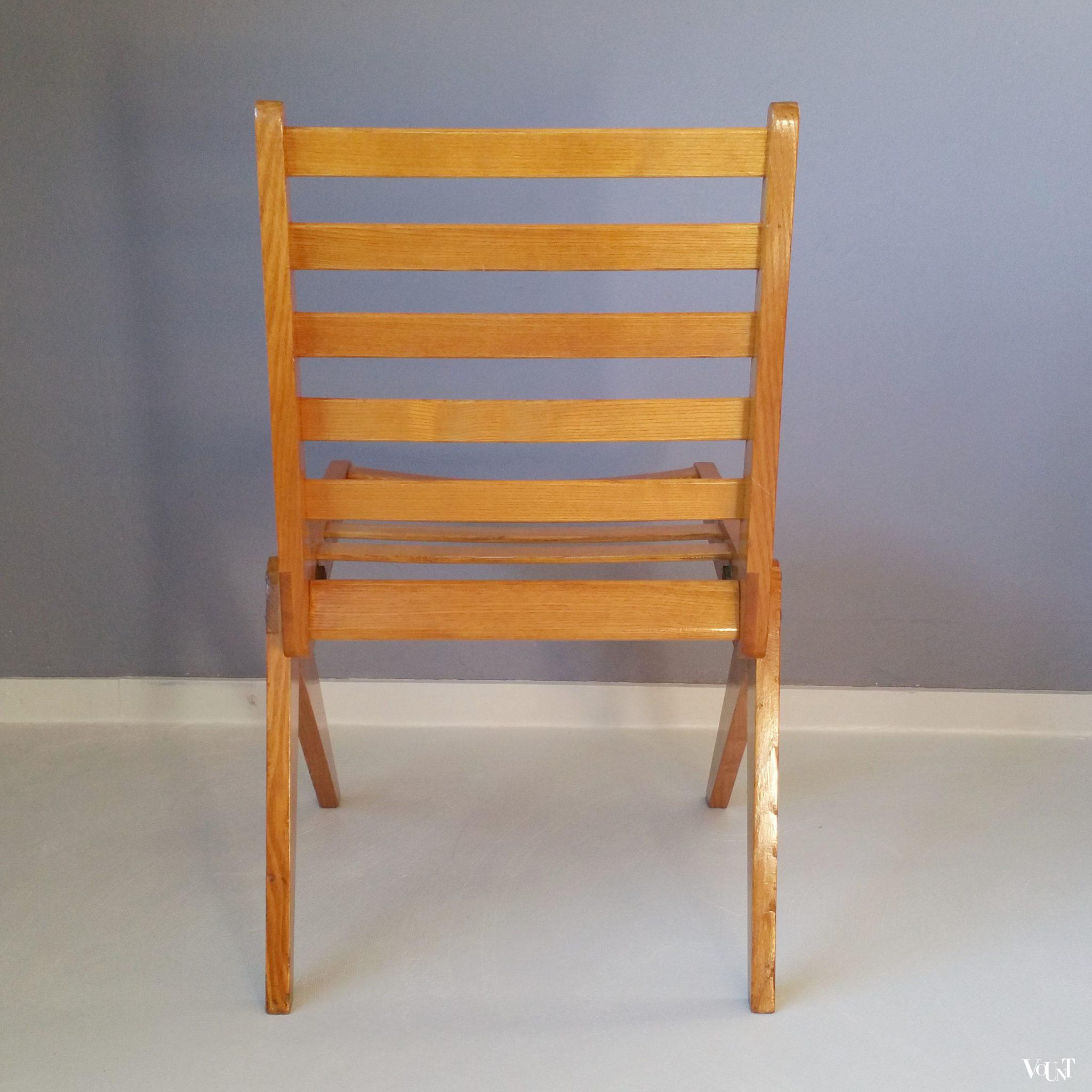 Compas stoel, Pierre Jeanneret en Charlotte Perriand, jaren '40