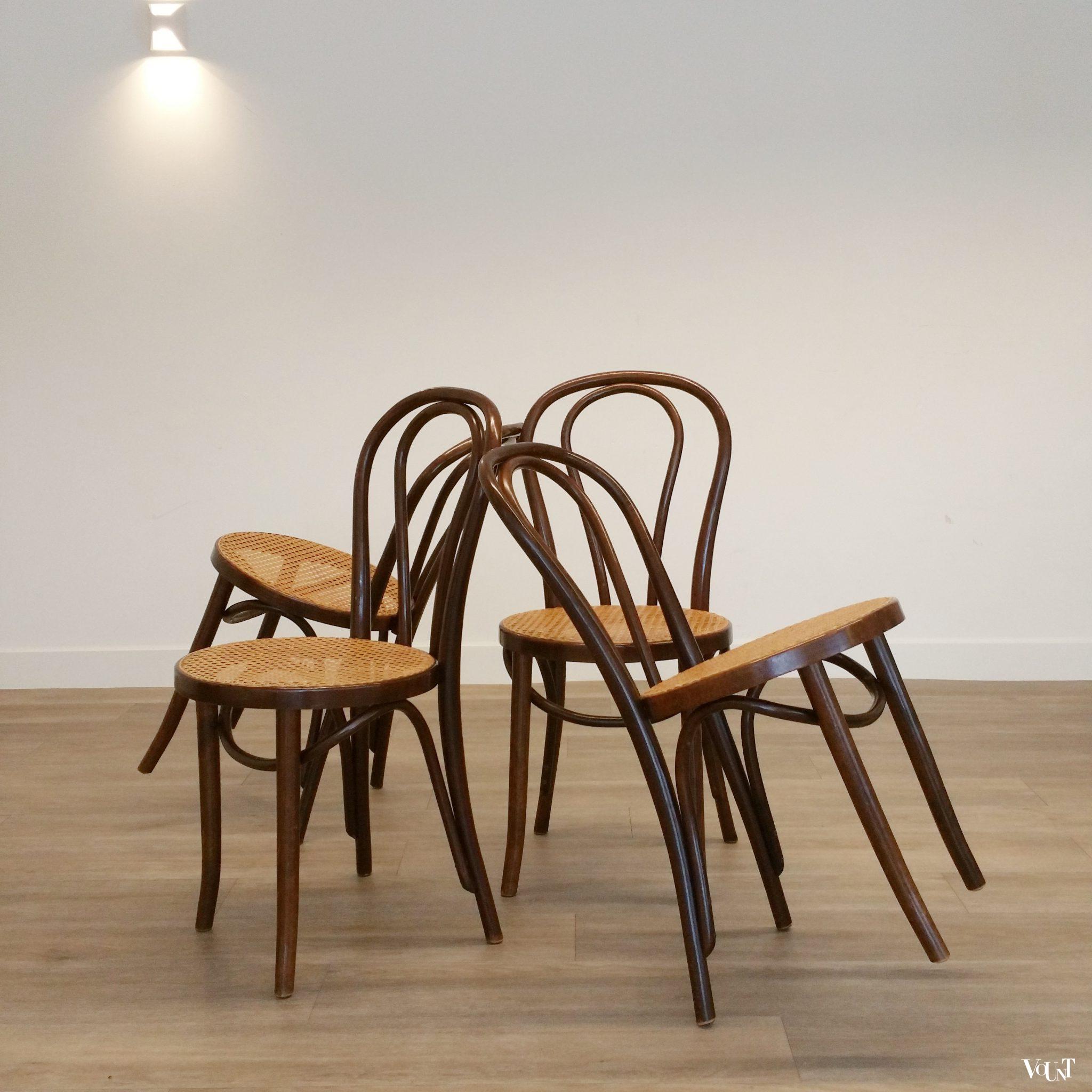 Set van 4 nr. 18 stoelen, ZPM Radomsko, jaren '70