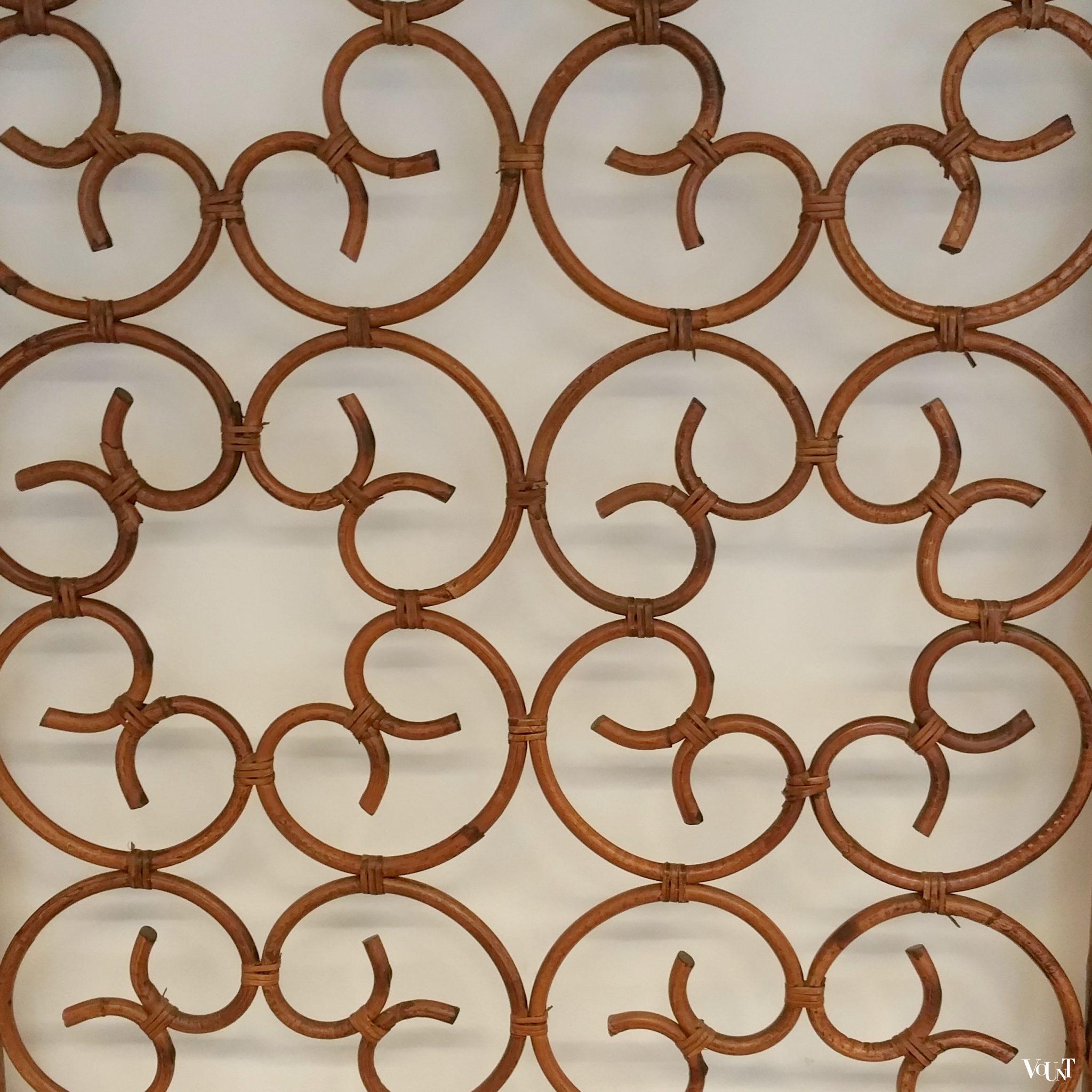 Rotan kamerscherm / room divider, jaren '70