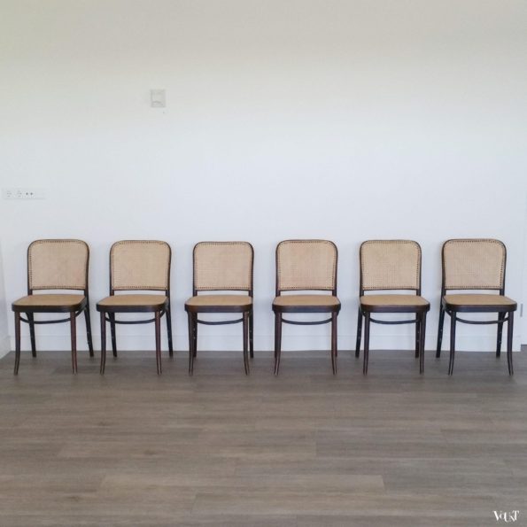 Set van 6 Praag of 811 stoelen, jaren '60