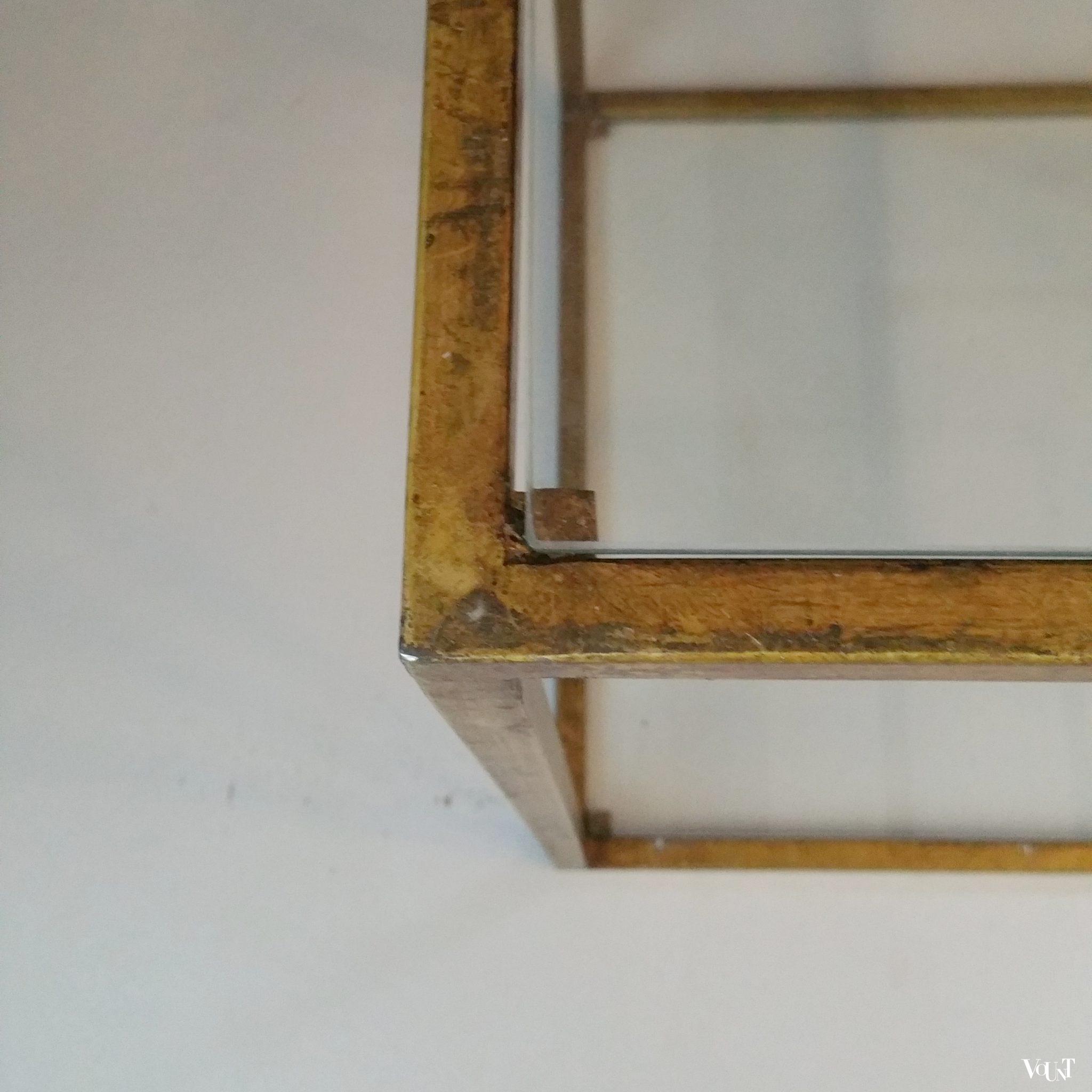 Goudkleurige etagère / room divider, jaren '70