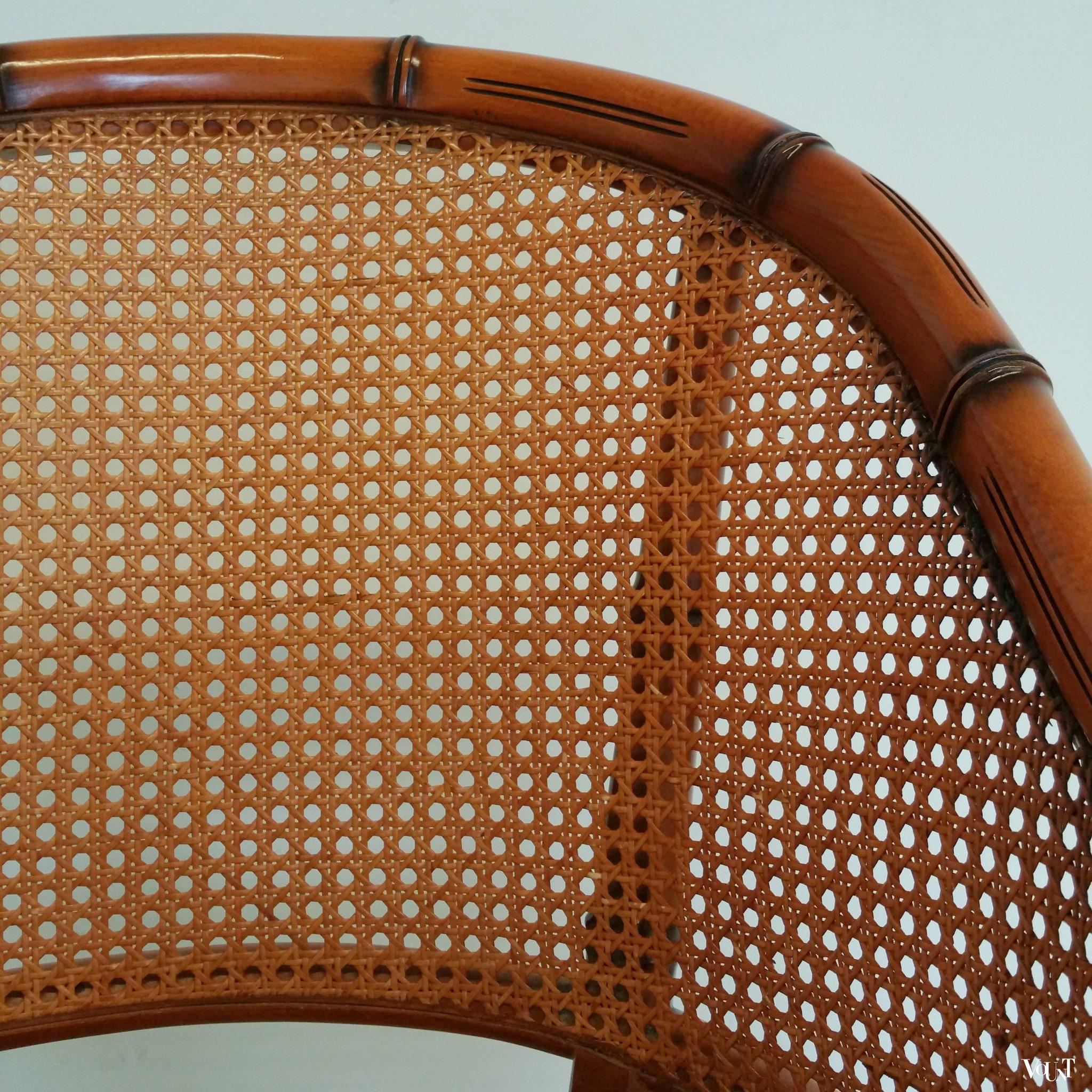 Faux bamboo fauteuil, jaren '90