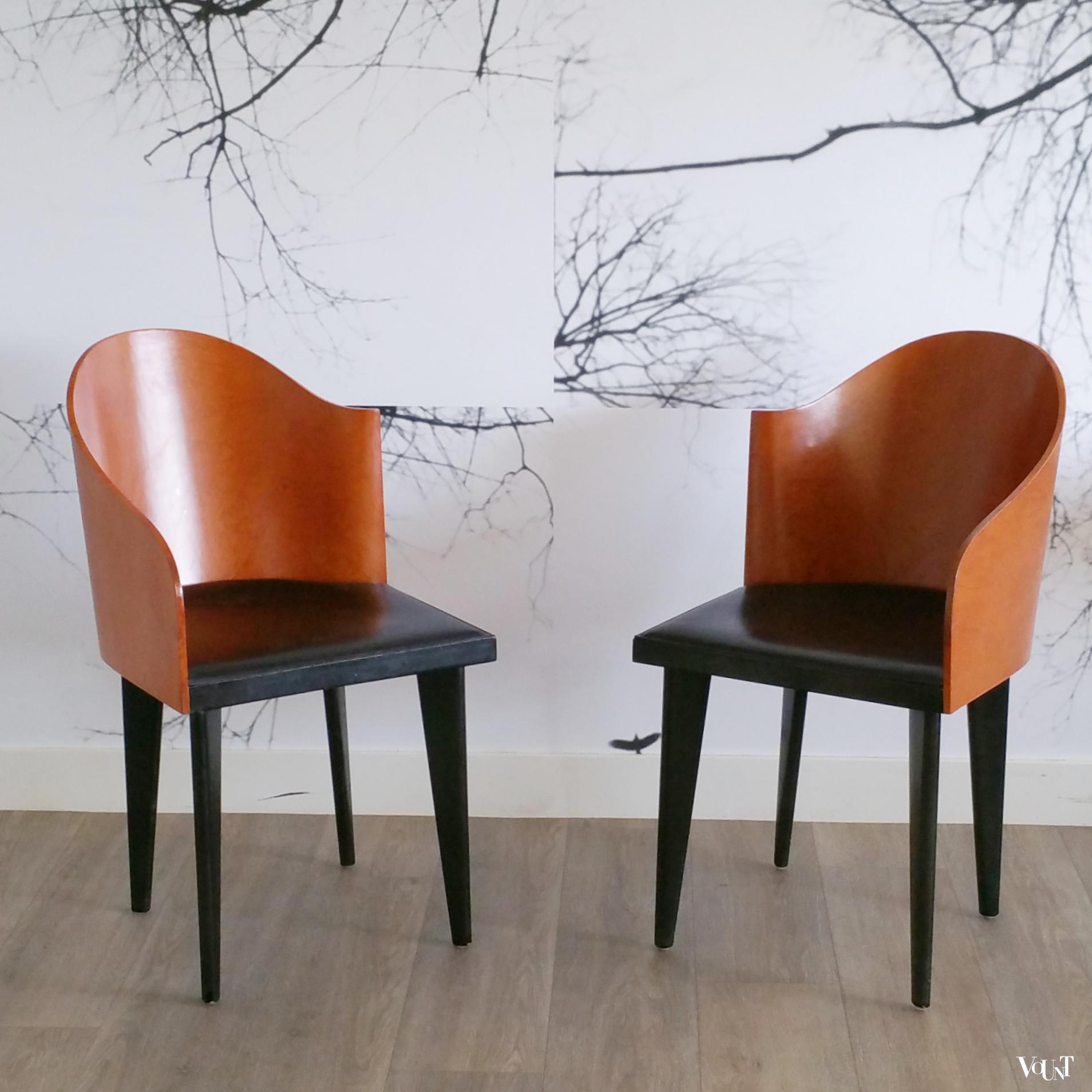 Set van 2 Toscana stoelen, Piero Sartogo voor Saporiti Italia, jaren '80