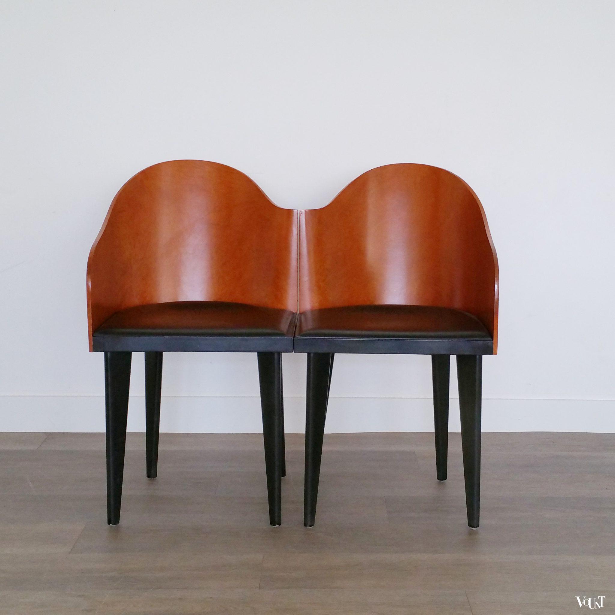 Set van 2 Toscana stoelen, Piero Sartogo voor Saporiti Italia, jaren '80