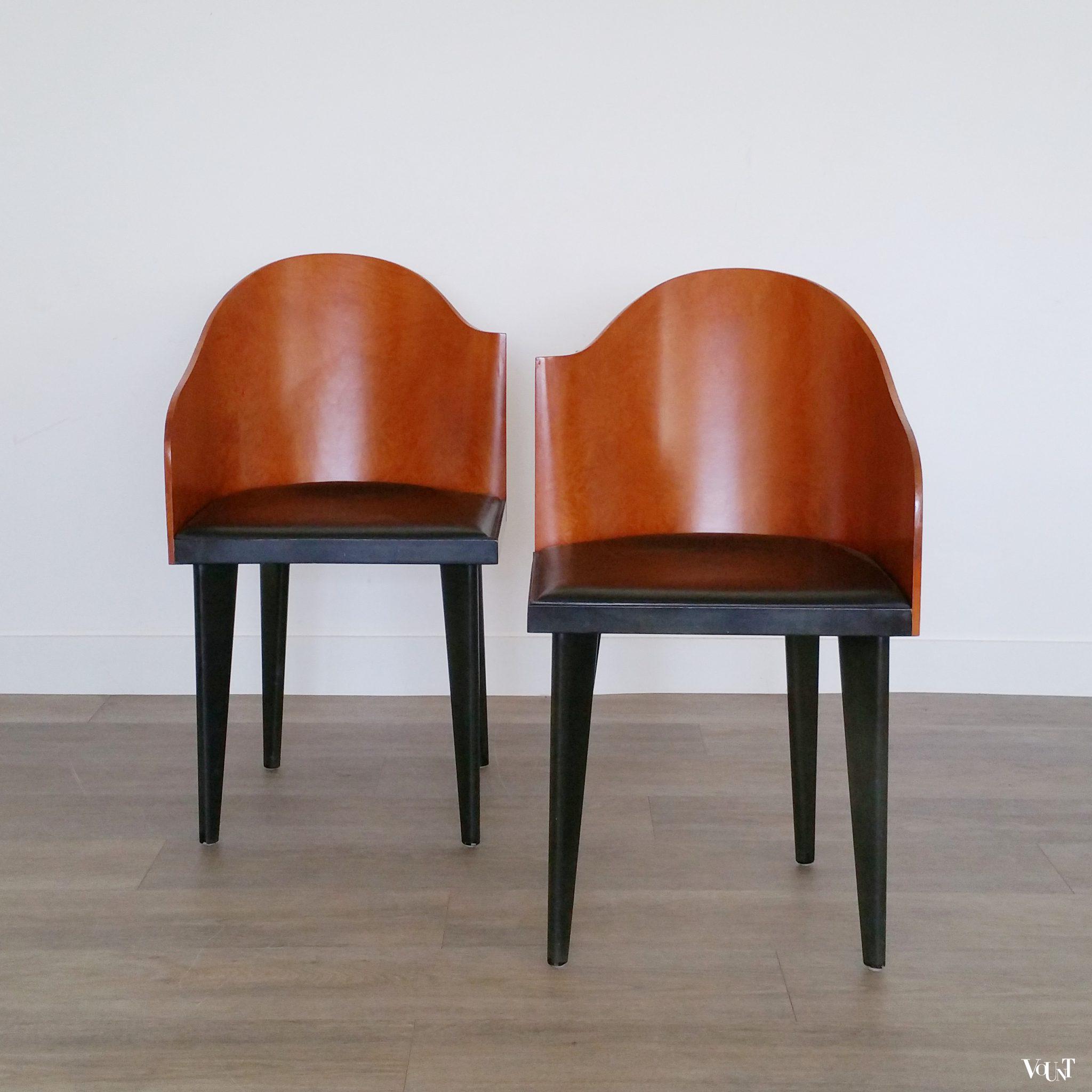 Set van 2 Toscana stoelen, Piero Sartogo voor Saporiti Italia, jaren '80