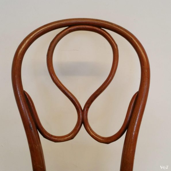 Set van 4 originele Thonet-stoelen nr. 20, eind 19e eeuw