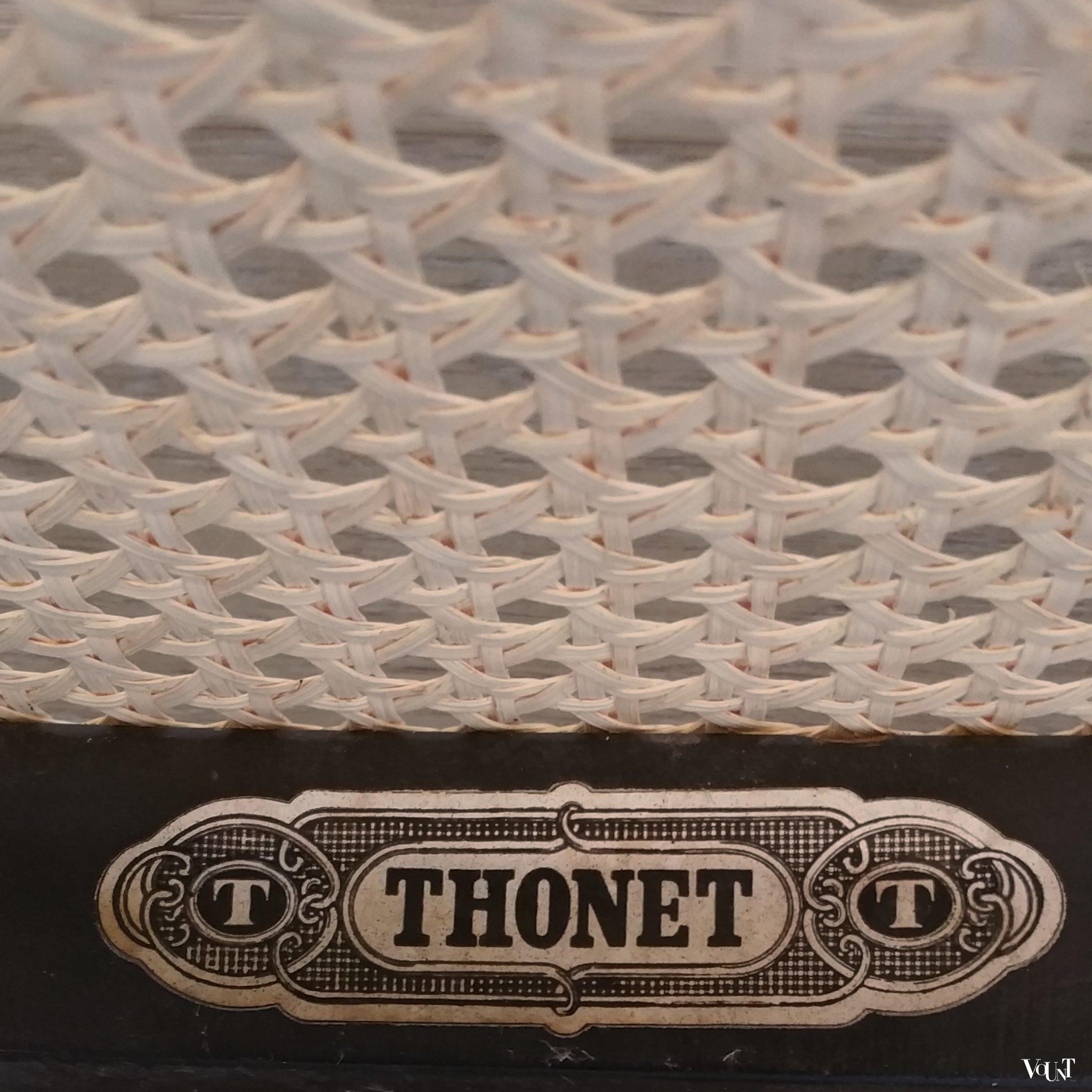 Set van 4 originele Thonet-stoelen nr. 214, jaren '70