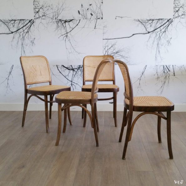 Set van 4 Praag of 811 stoelen, FMG, Polen, jaren '60