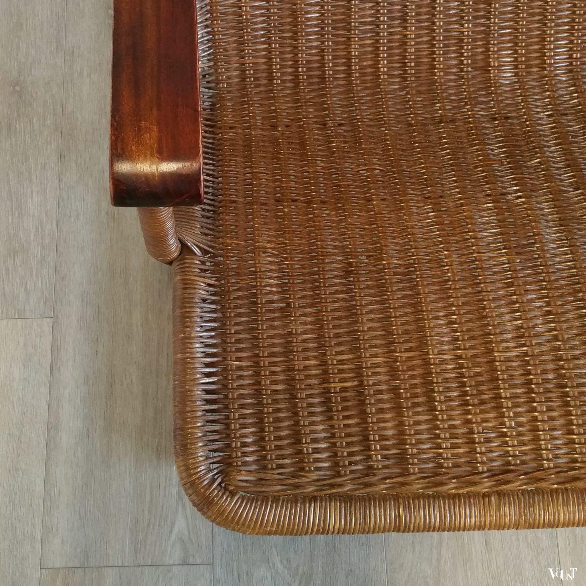 Rotan fauteuil, jaren '60