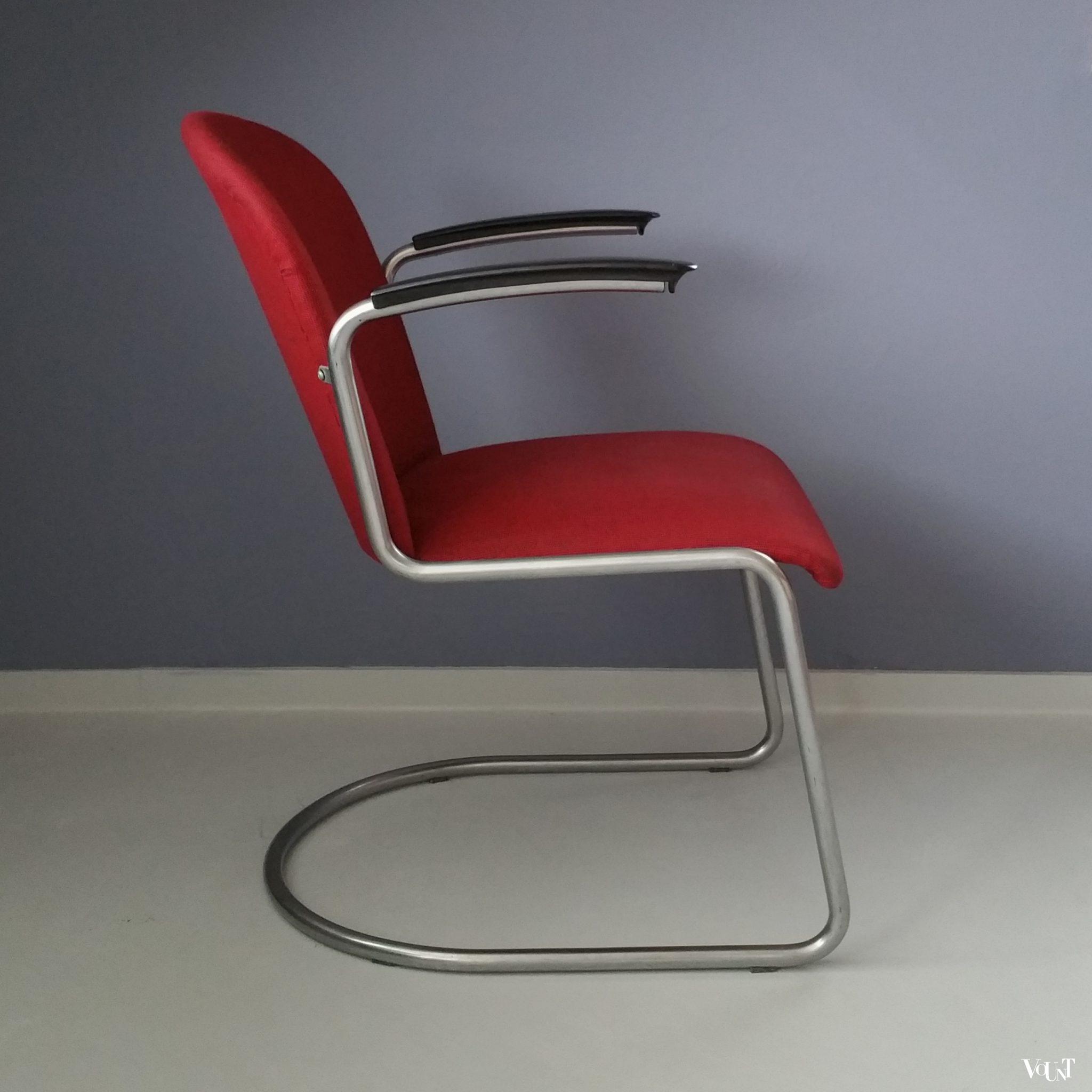 Stoel 413, W.H. Gispen voor Gispen, jaren '50/'60