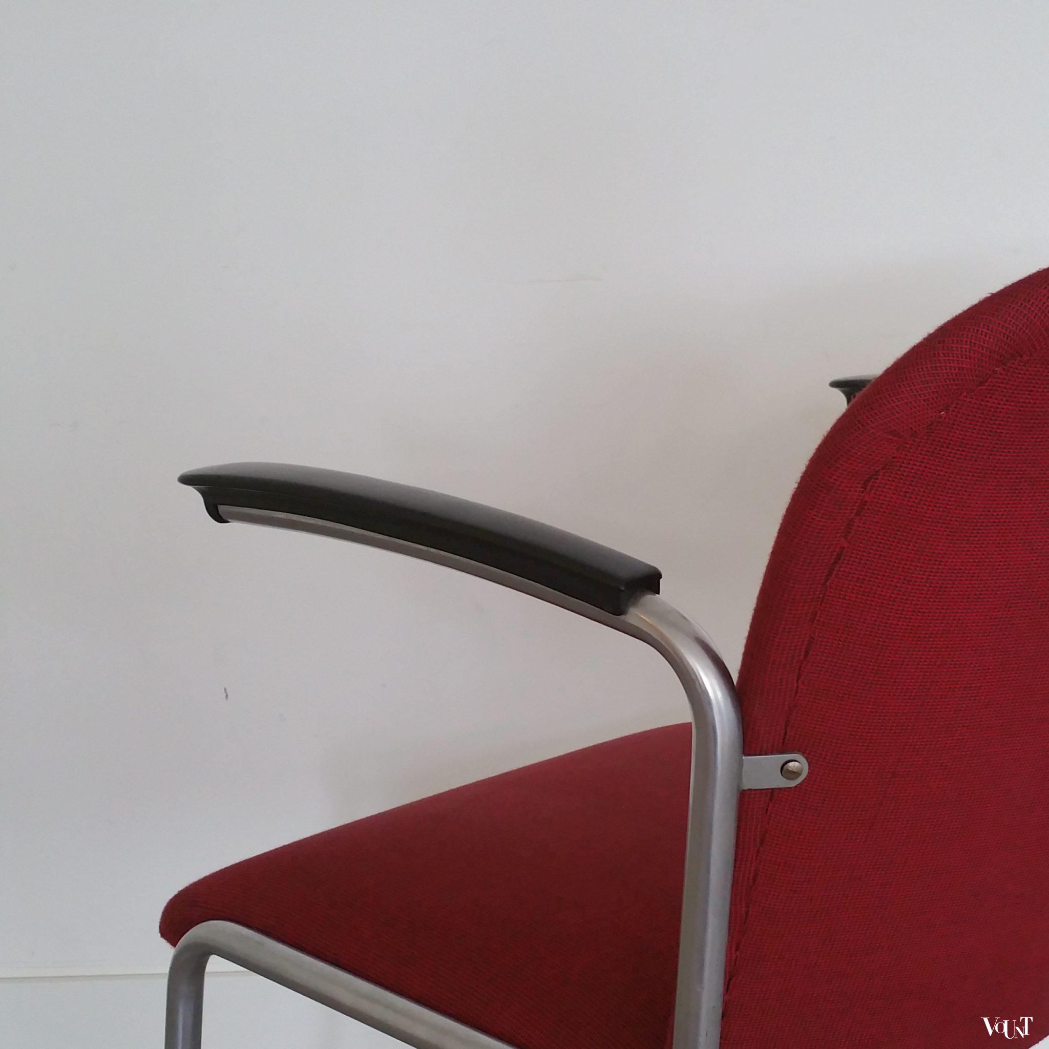 Stoel 413, W.H. Gispen voor Gispen, jaren '50/'60