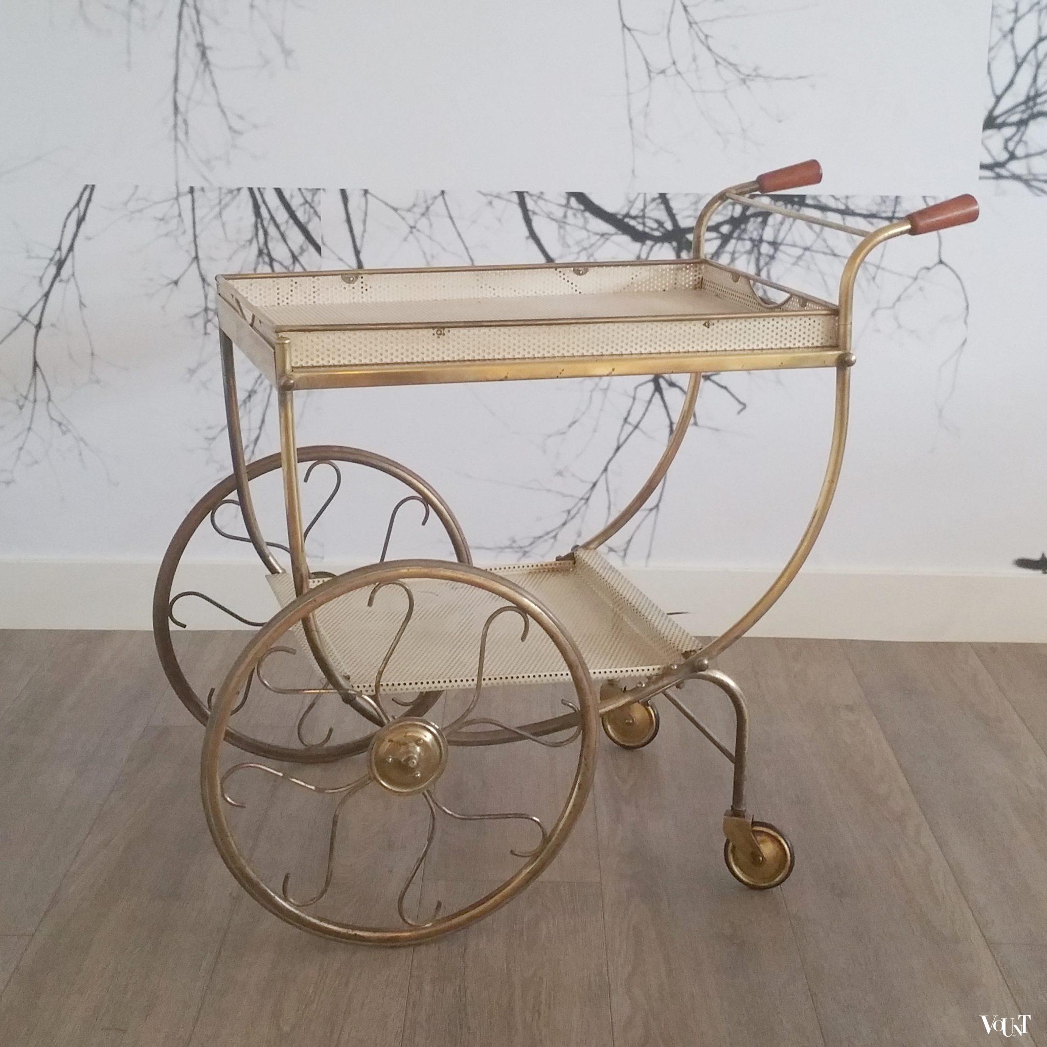 Zweedse jaren '50 trolley / bar cart, Josef Frank voor Svenskt Tenn