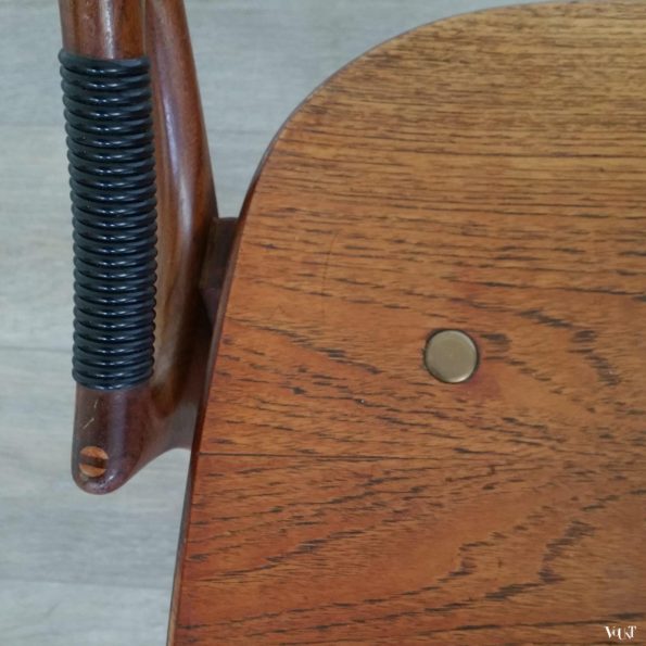 Set van 4 teakhouten stoelen model 17, Arne Hovmand Olsen voor Mogens Kold, jaren '50