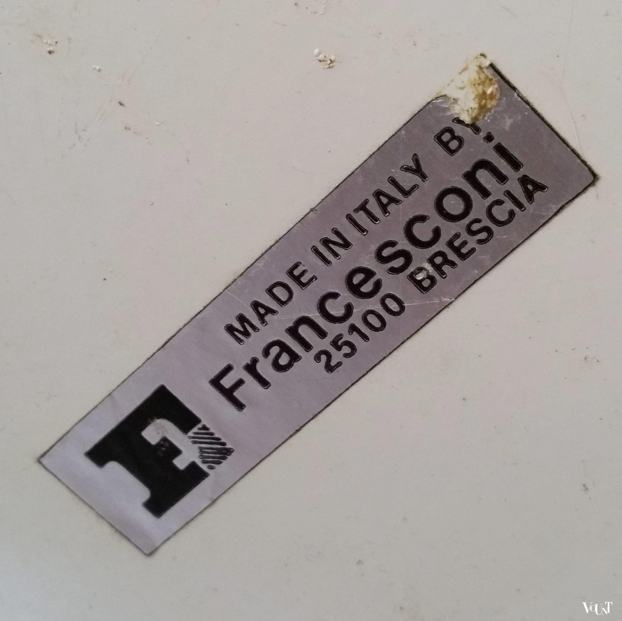 Tafellamp / vloerlamp "Cuffia", Francesco Buzzi Ceriani voor Fratelli Francesconi, jaren '60