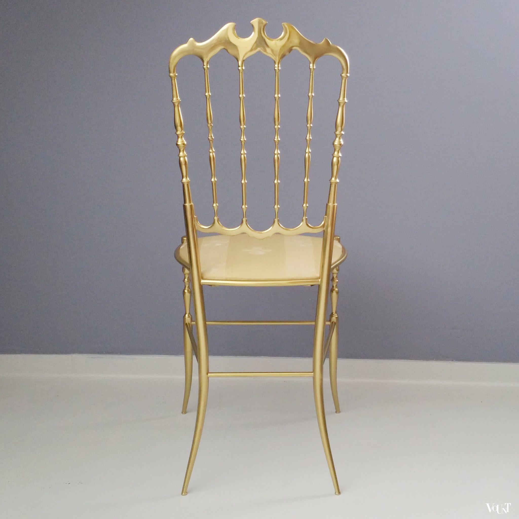 Messing Chiavari-stoeltje, Italië, jaren ‘60