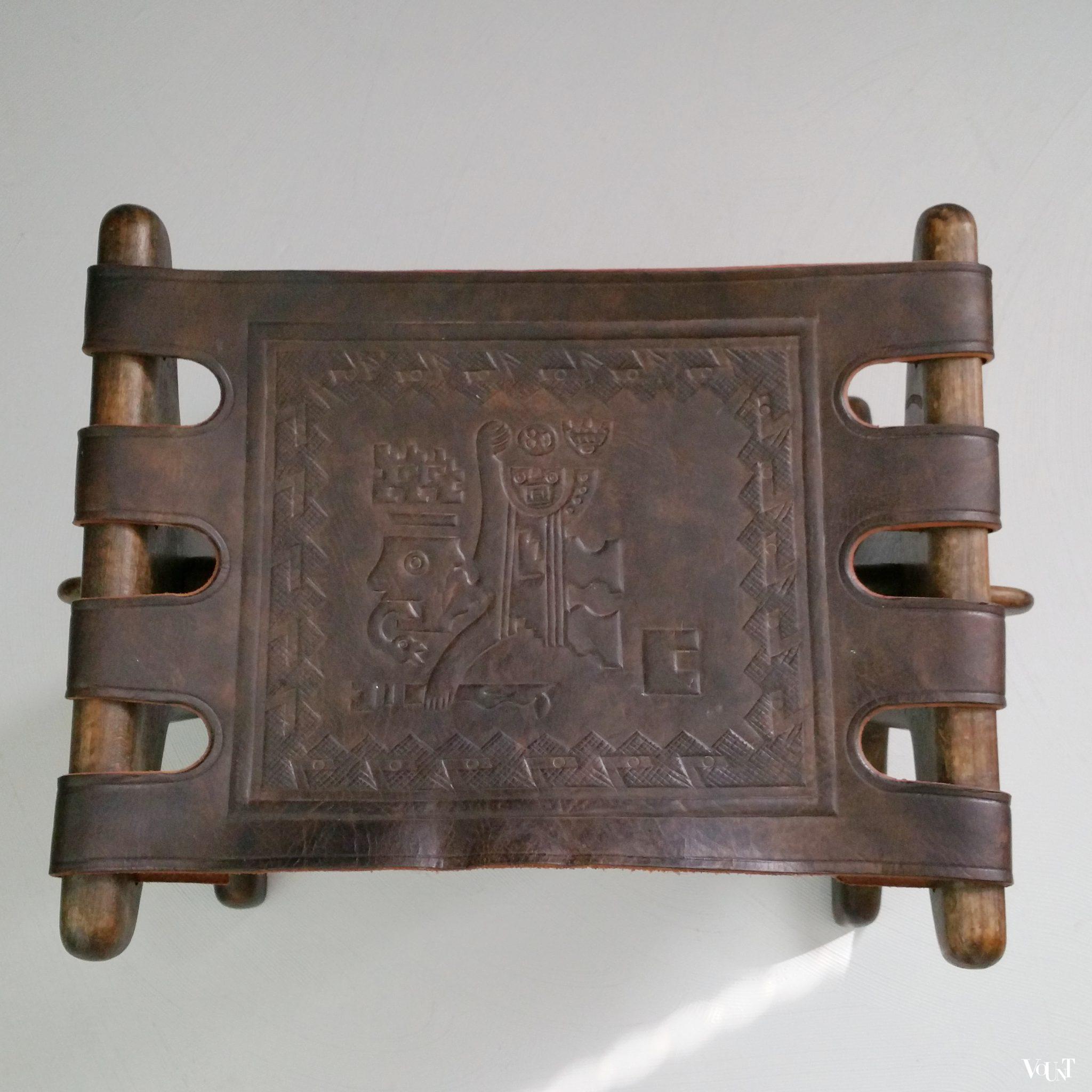 Voetenbank / ottoman, Angel Pazmino voor Meubles de Estilo, jaren '60