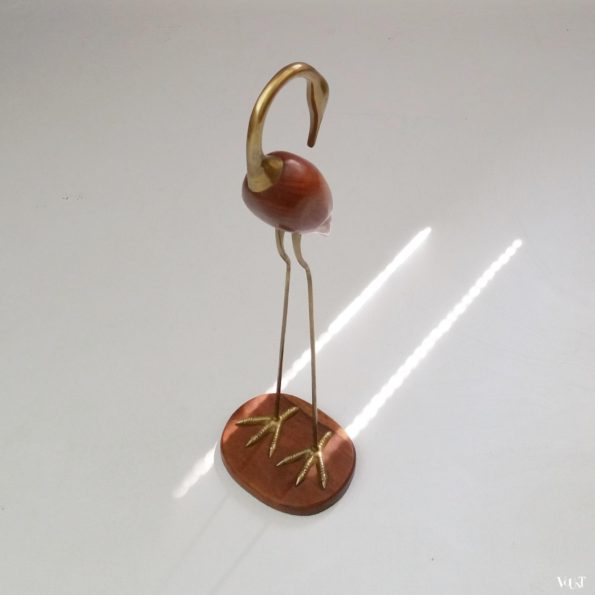 Vogel messing en teakhout, jaren '60