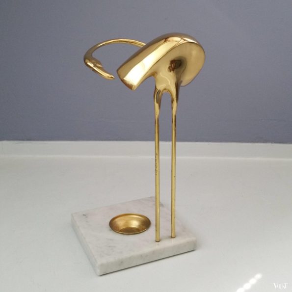 Paraplubak messing flamingo, jaren '70